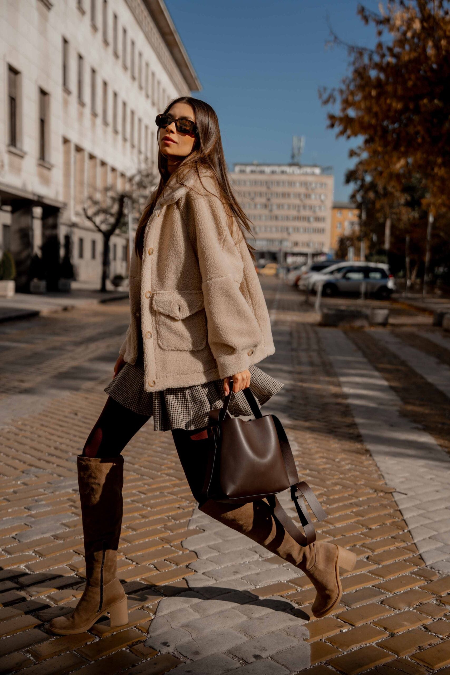 Къса минипола VERRA от памук