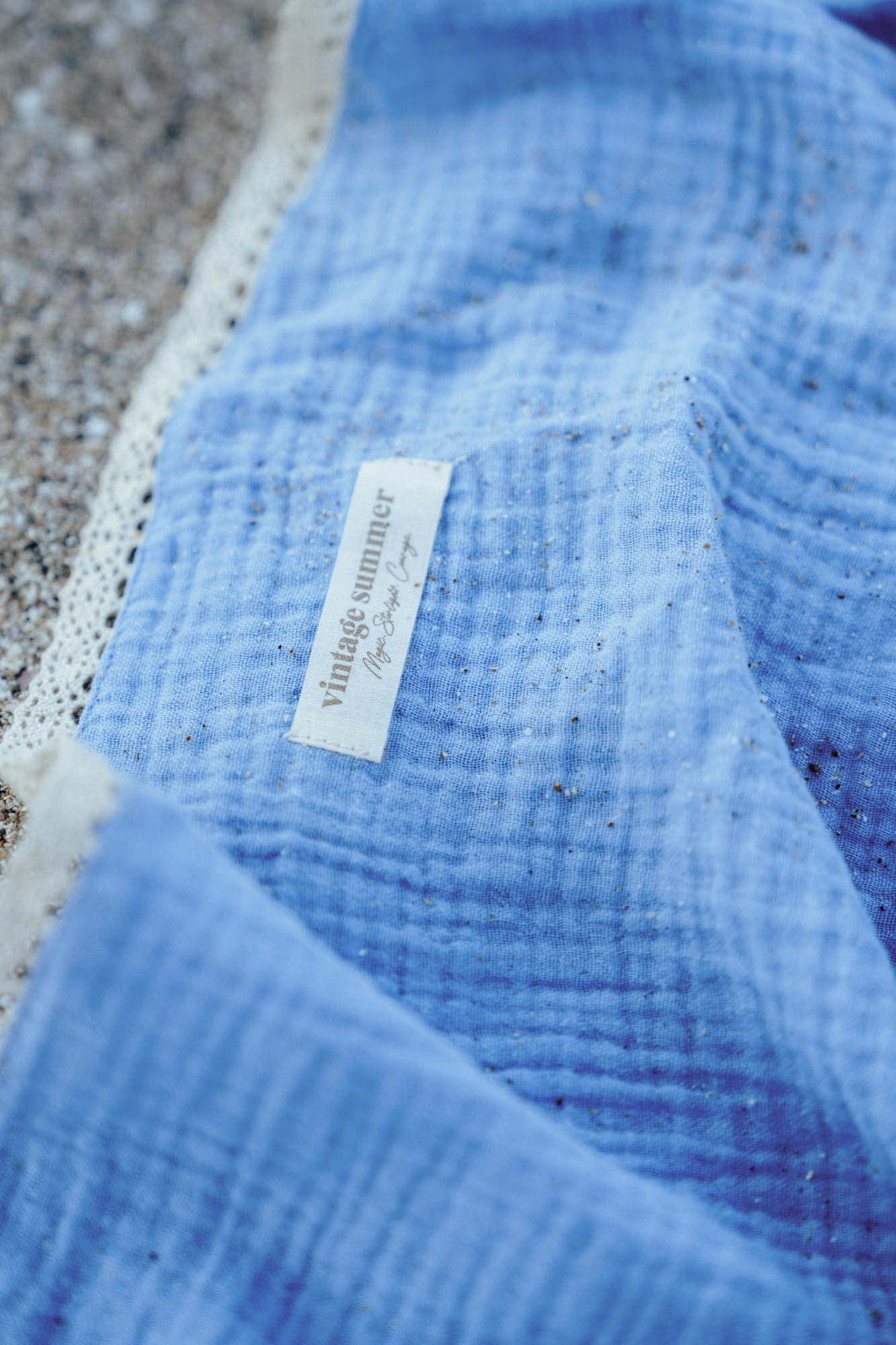 Голяма плажна кърпа от муселин