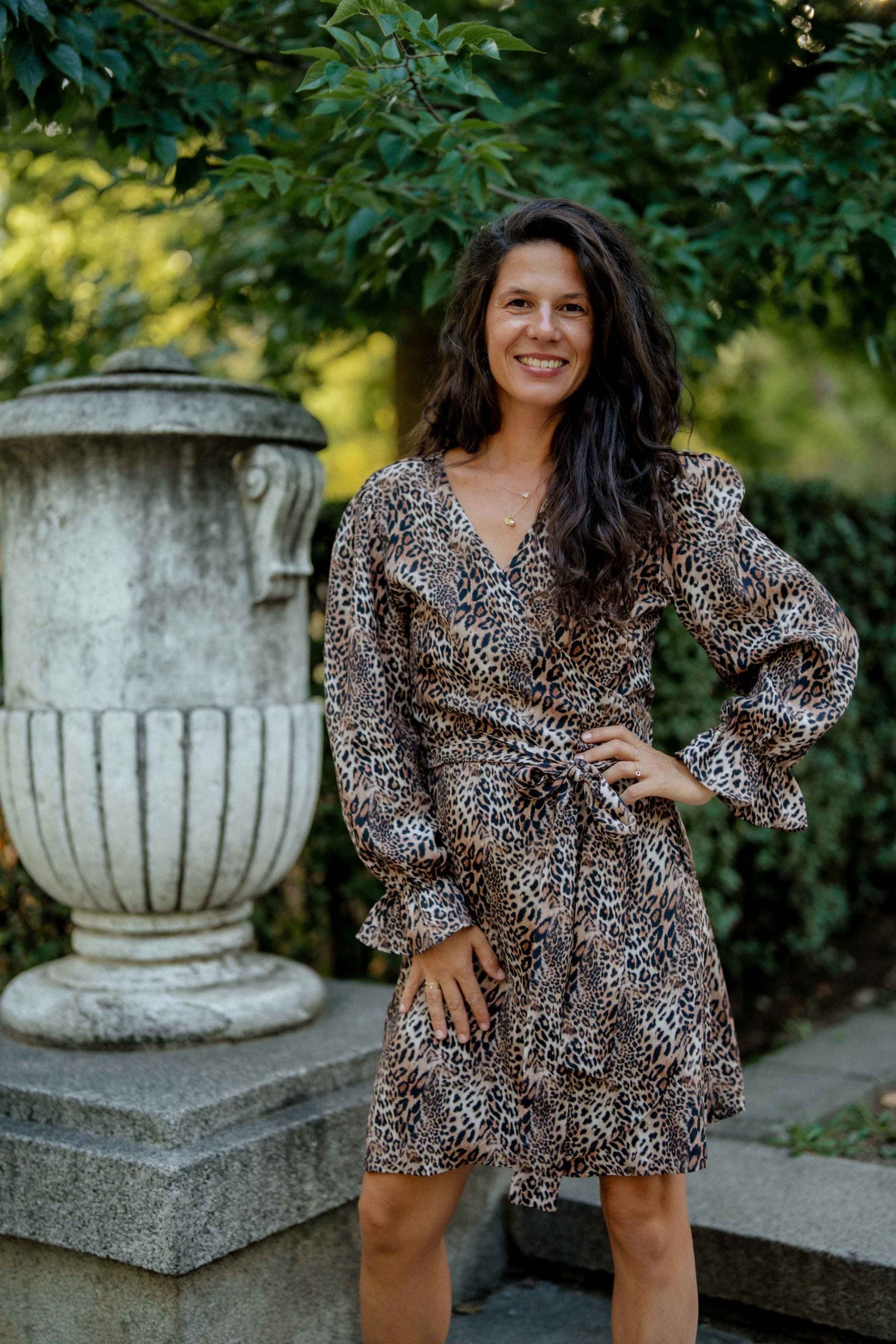 Къса рокля ZEA Wild с животински принт