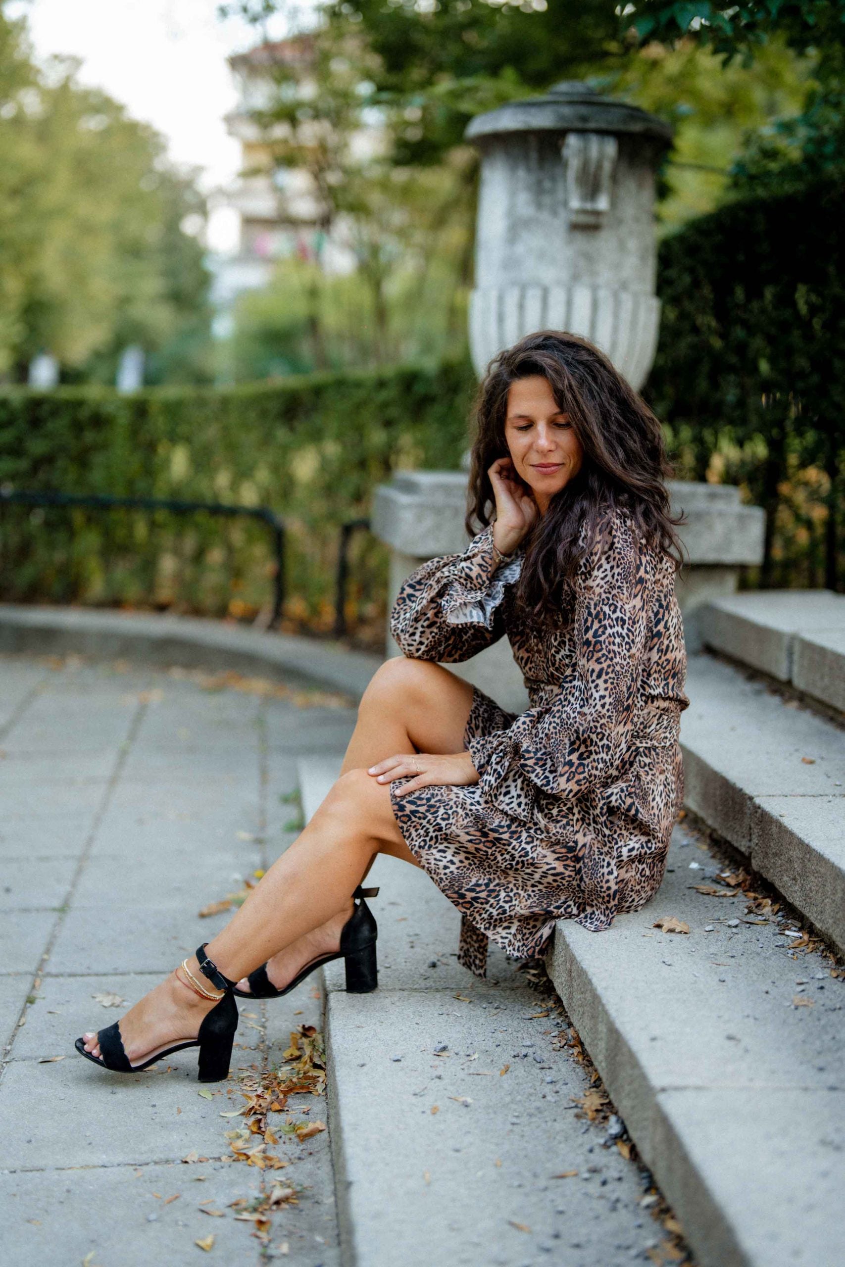 Къса рокля ZEA Wild с животински принт