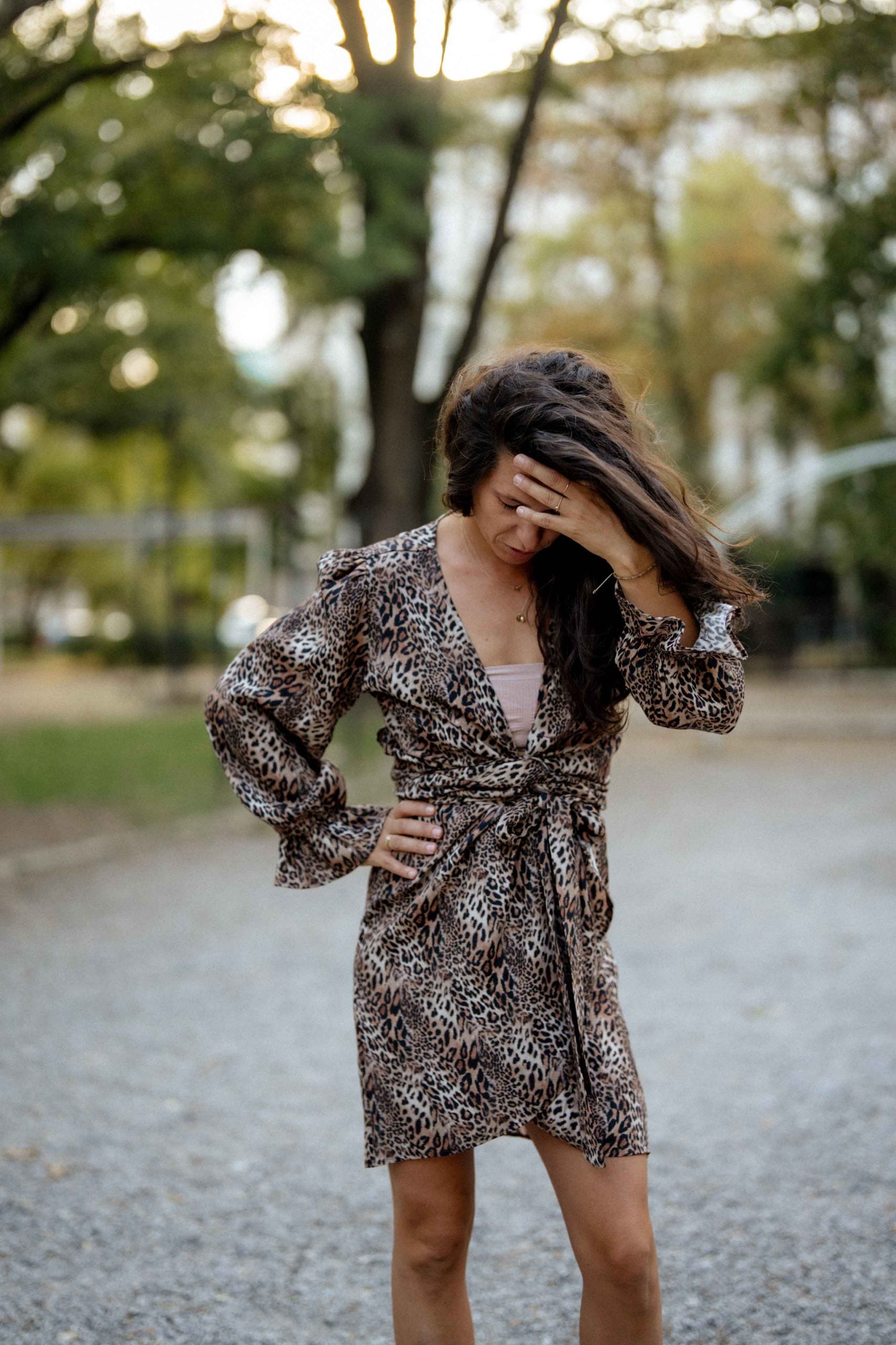 Къса рокля ZEA Wild с животински принт