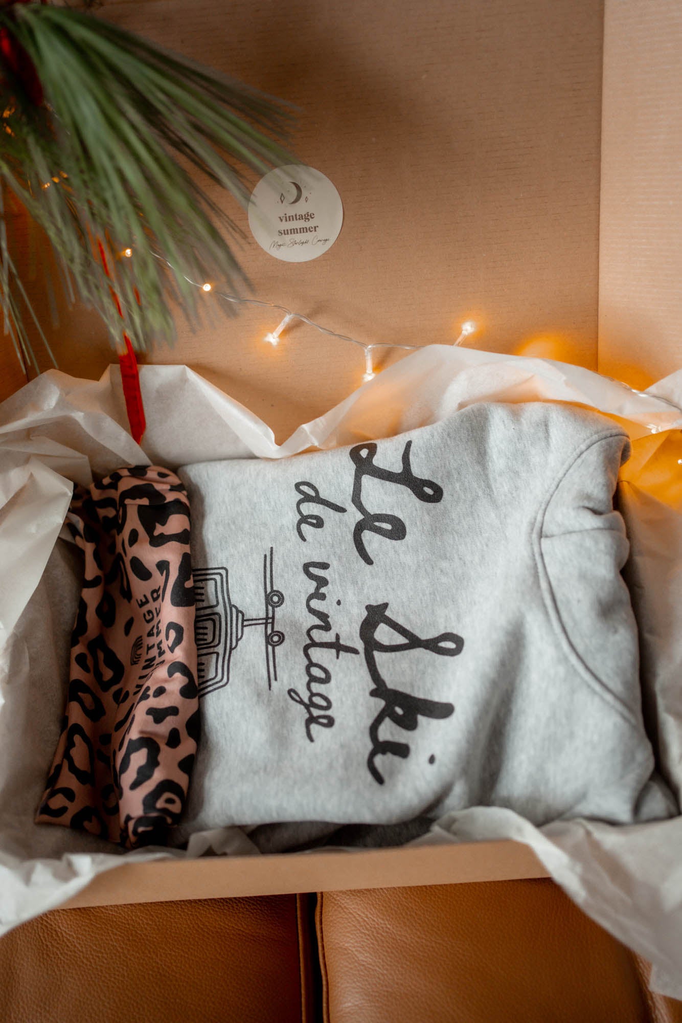 Сив суичър Le Ski с връзки