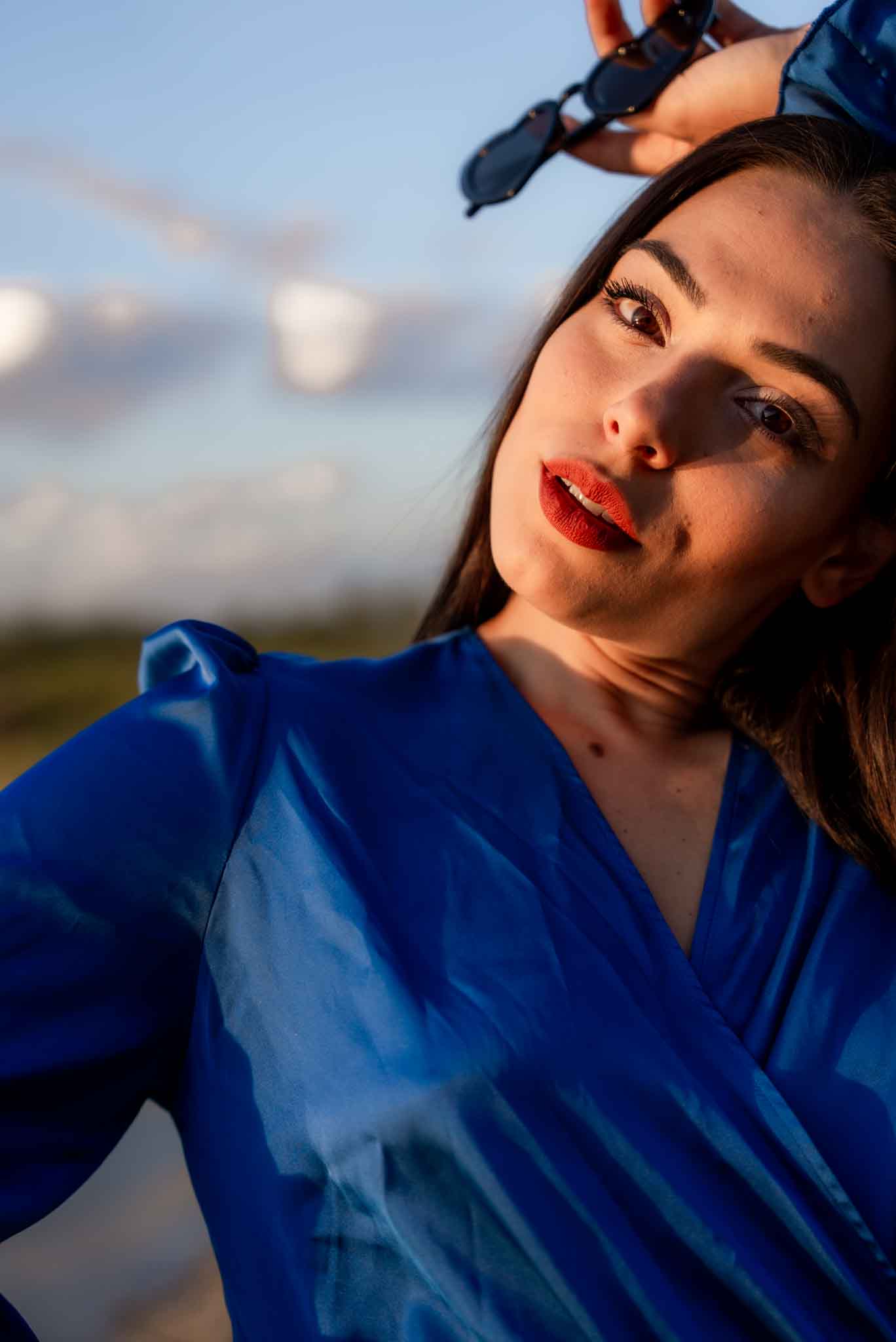 Дълъг гащеризон YVETTE от сатен