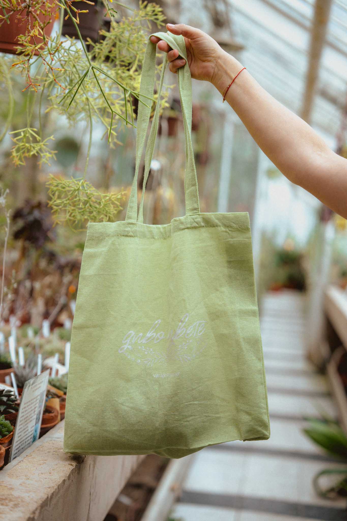 Зелена торба Диво Цвете