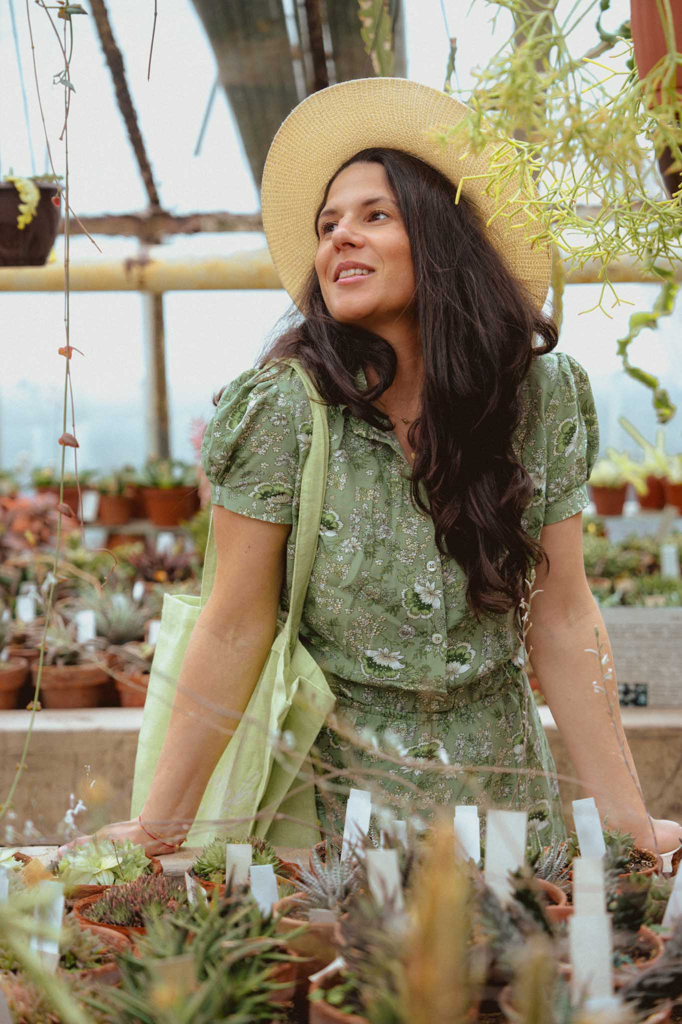 Зелена торба Диво Цвете