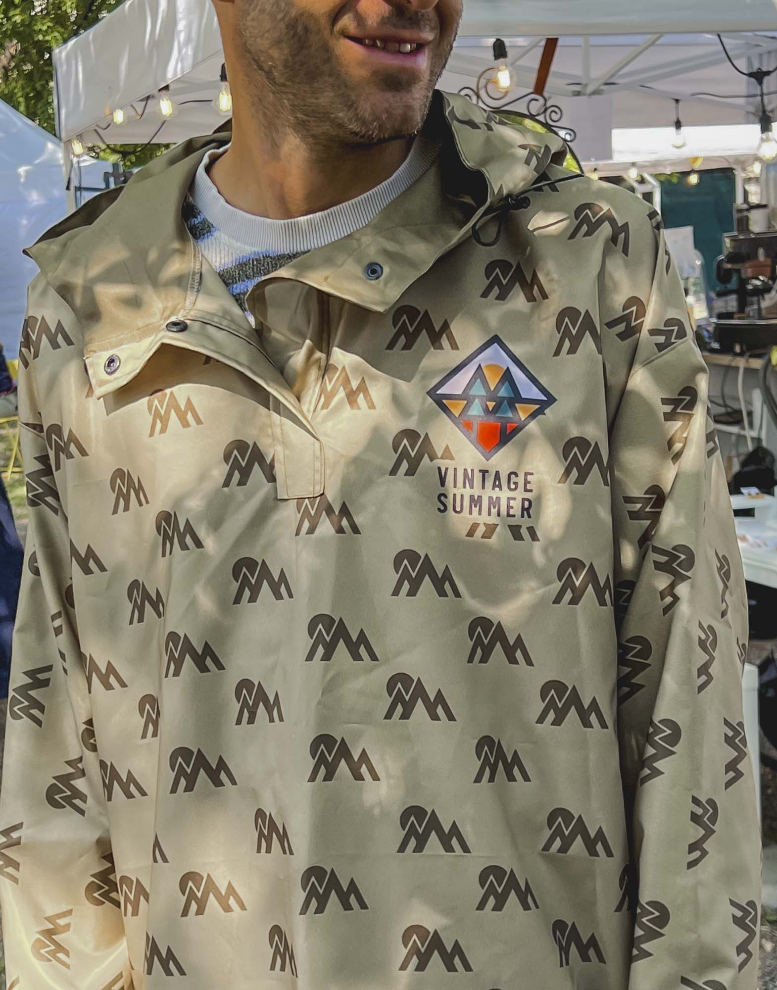 Mъжки каки зелен дъждобран Urban