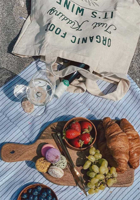 Чанта ORGANIC FOOD, JUST KIDDING ITS WINE