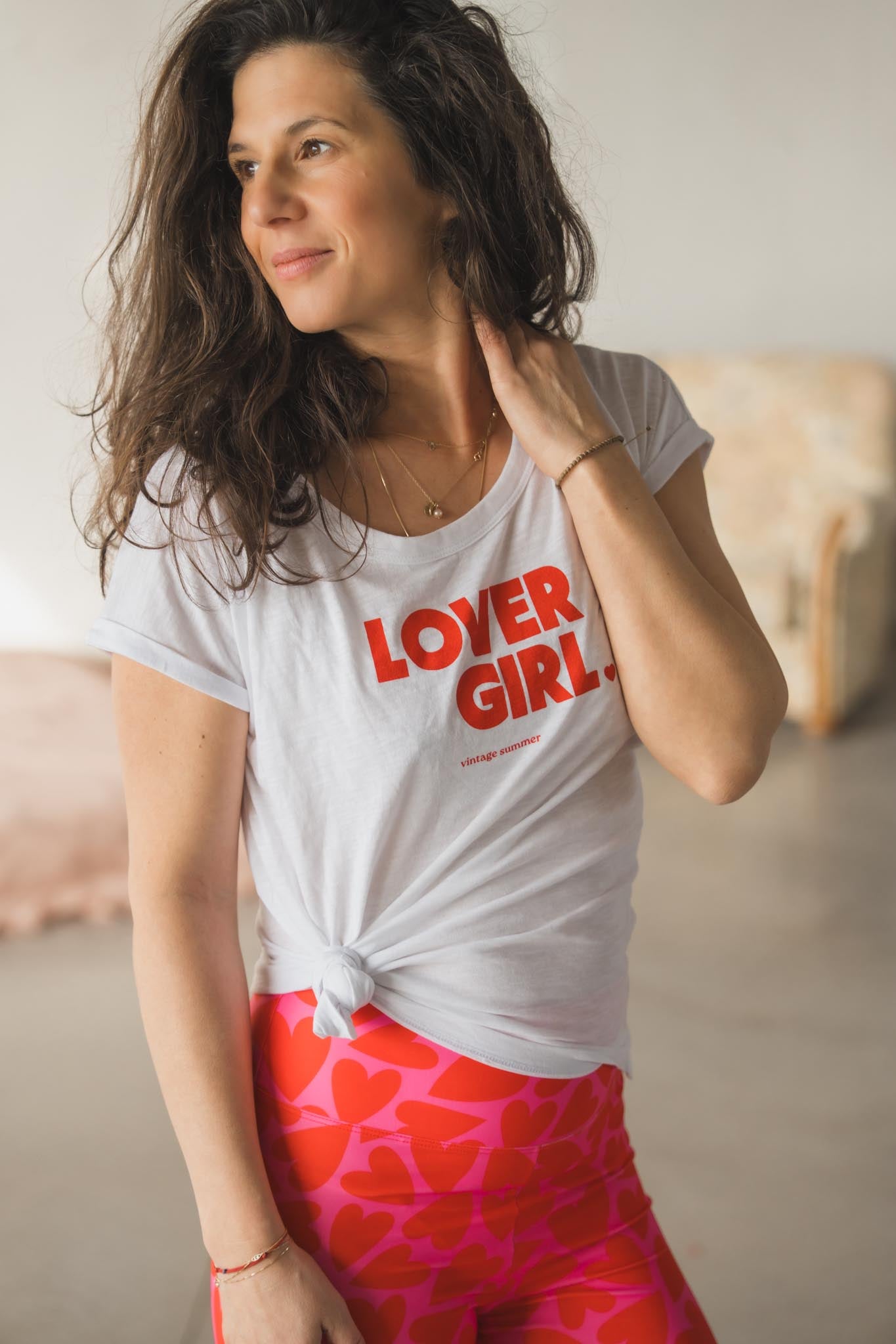 Бяла тениска Lover Girl