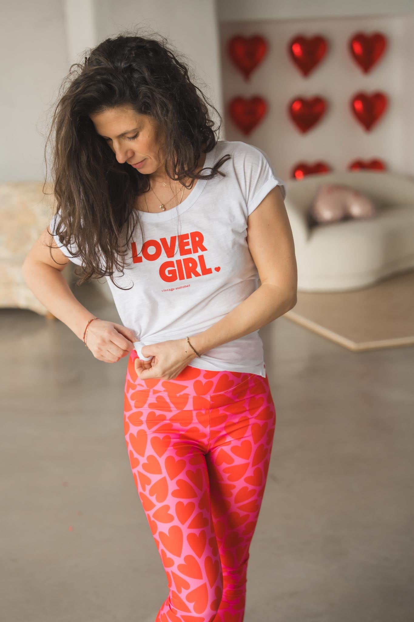 Спортен клин с принт на сърца