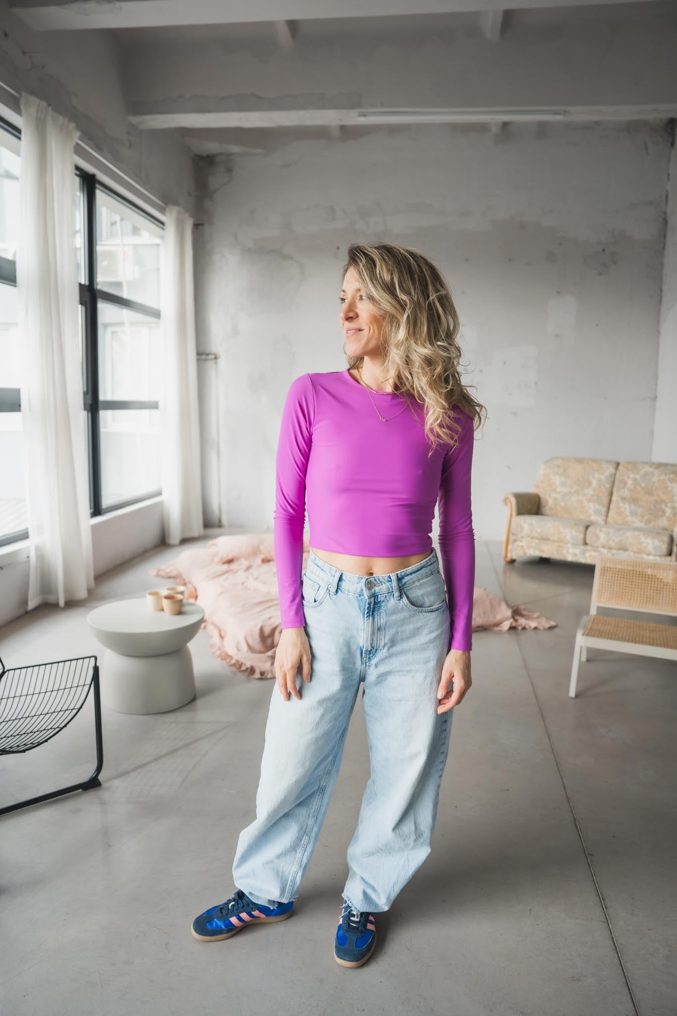 Лилава йога блуза LILAC SORBET