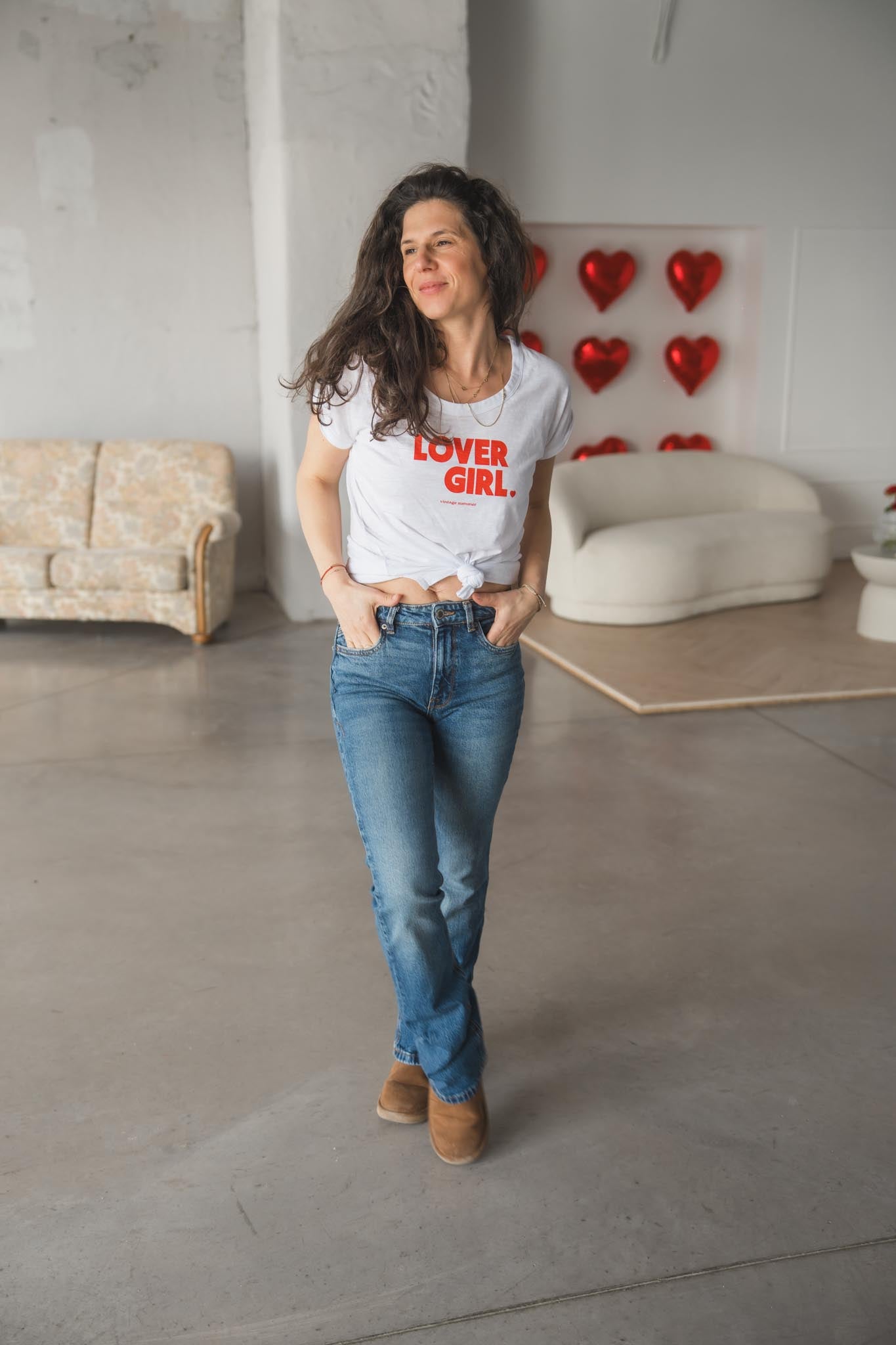 Бяла тениска Lover Girl