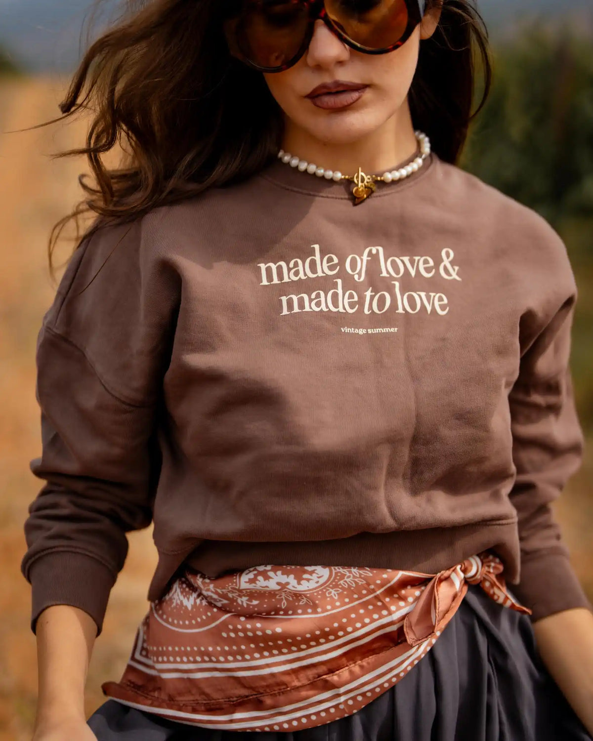 Кафява Блуза Made of Love & Made to Love
