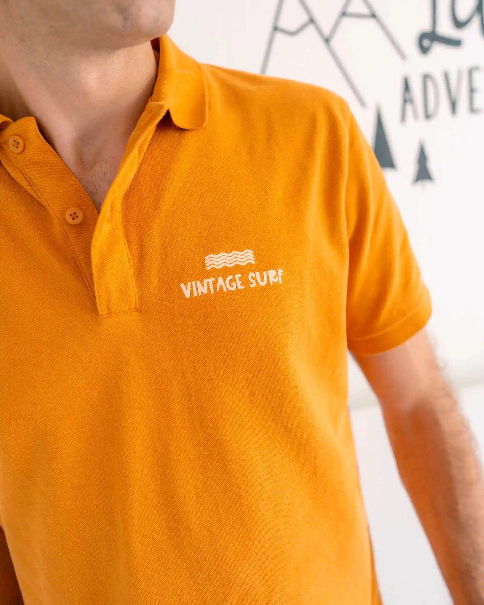 Мъжка поло тениска Vintage Surf