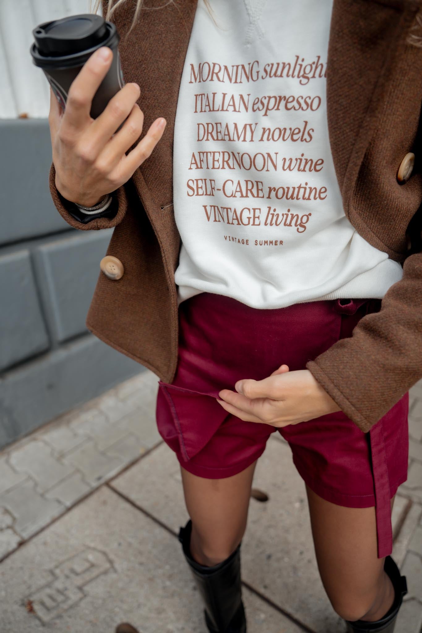 Бяла Блуза SELF CARE