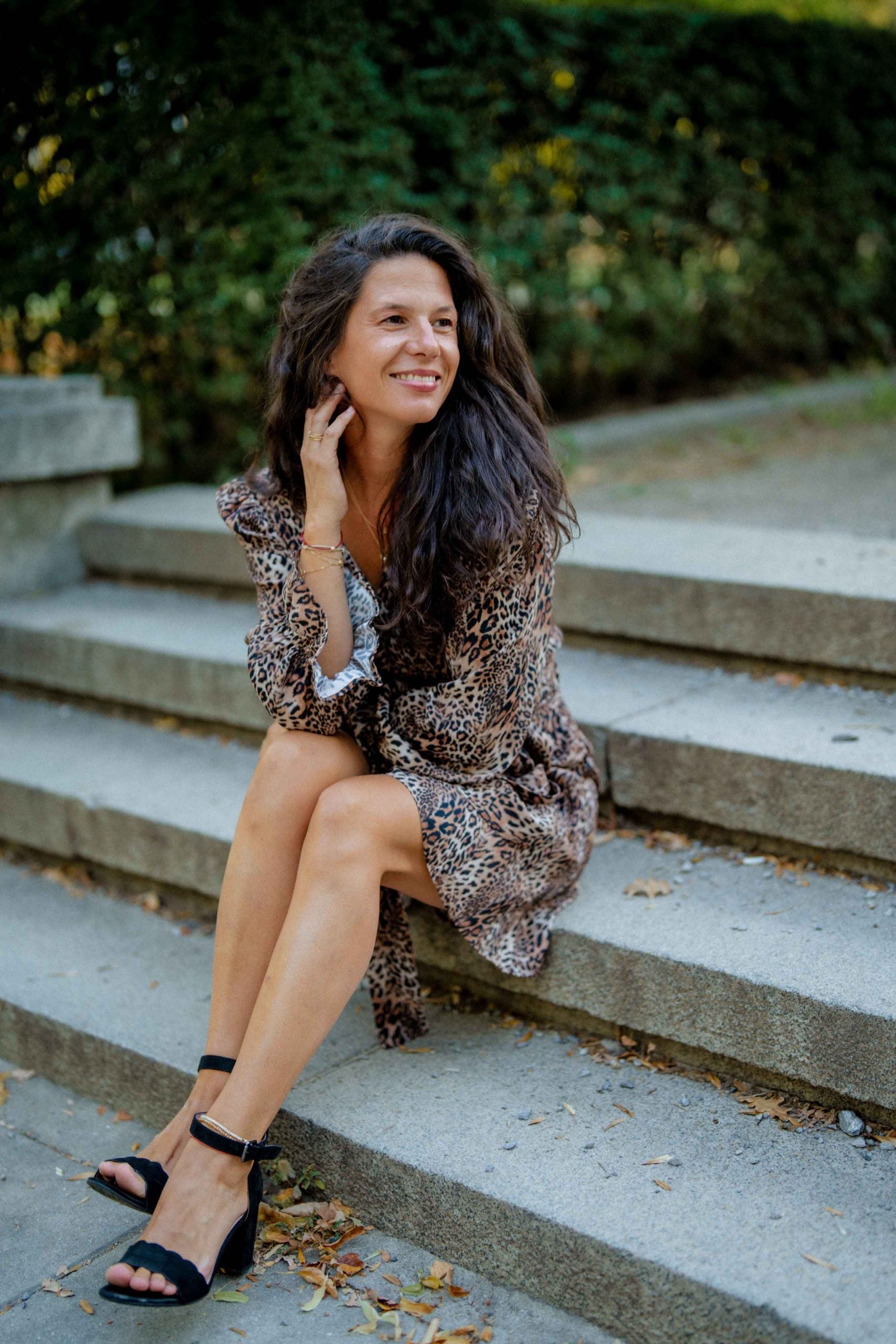 Къса рокля ZEA Wild с животински принт