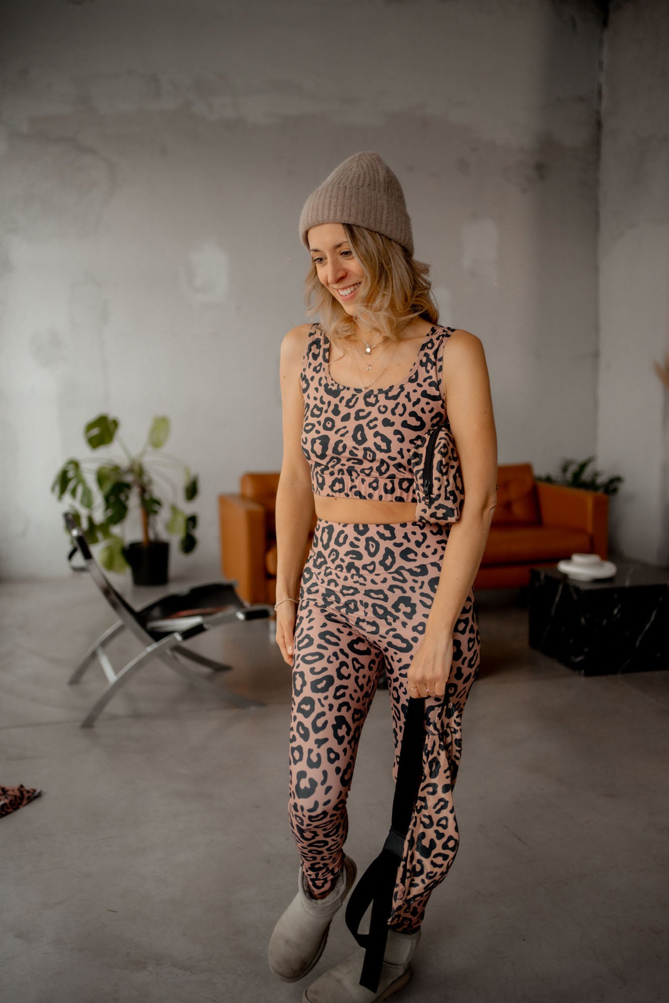 Спортен клин с леопардов принт