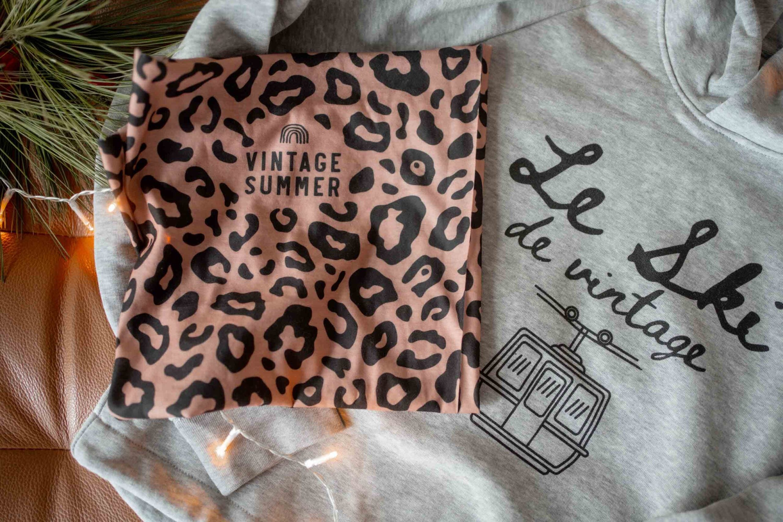 Сив суичър Le Ski с връзки