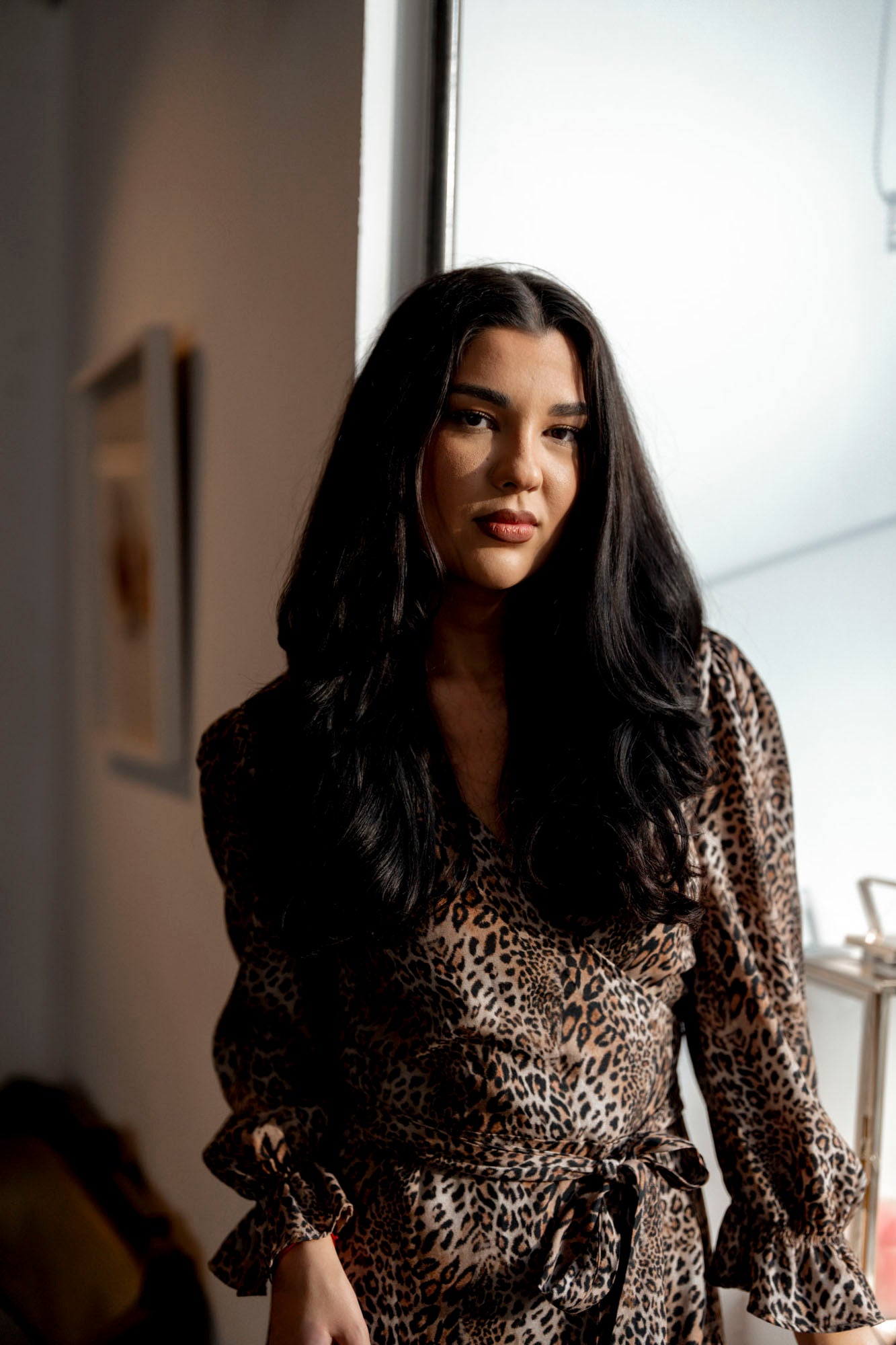 Къса рокля ZEA Wild с животински принт