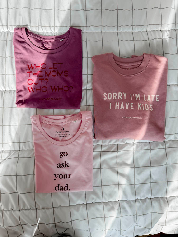 Пастелна блуза Sorry I'm Late I have kids