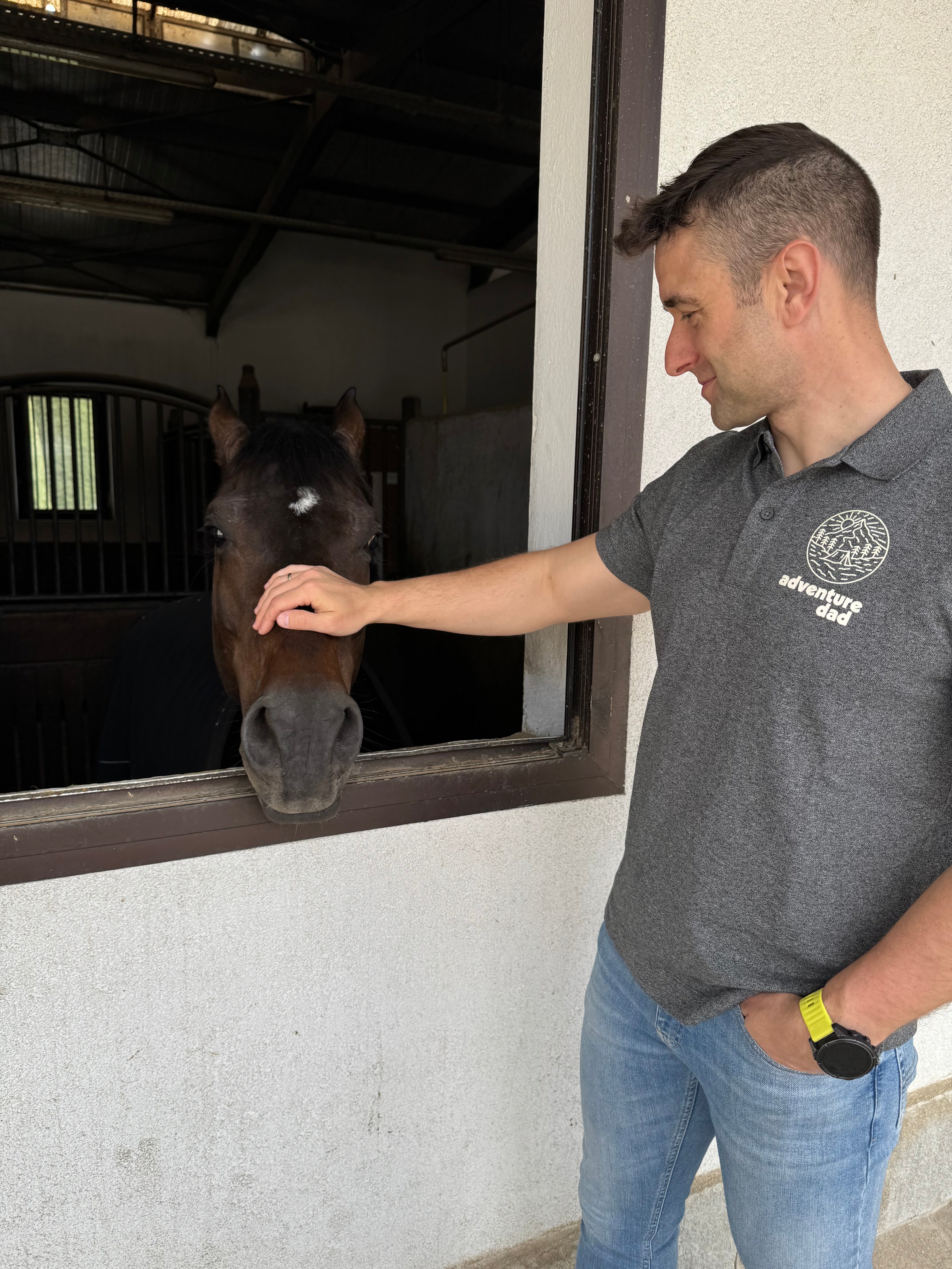 Men's polo shirt with collar ADVENTURE DAD