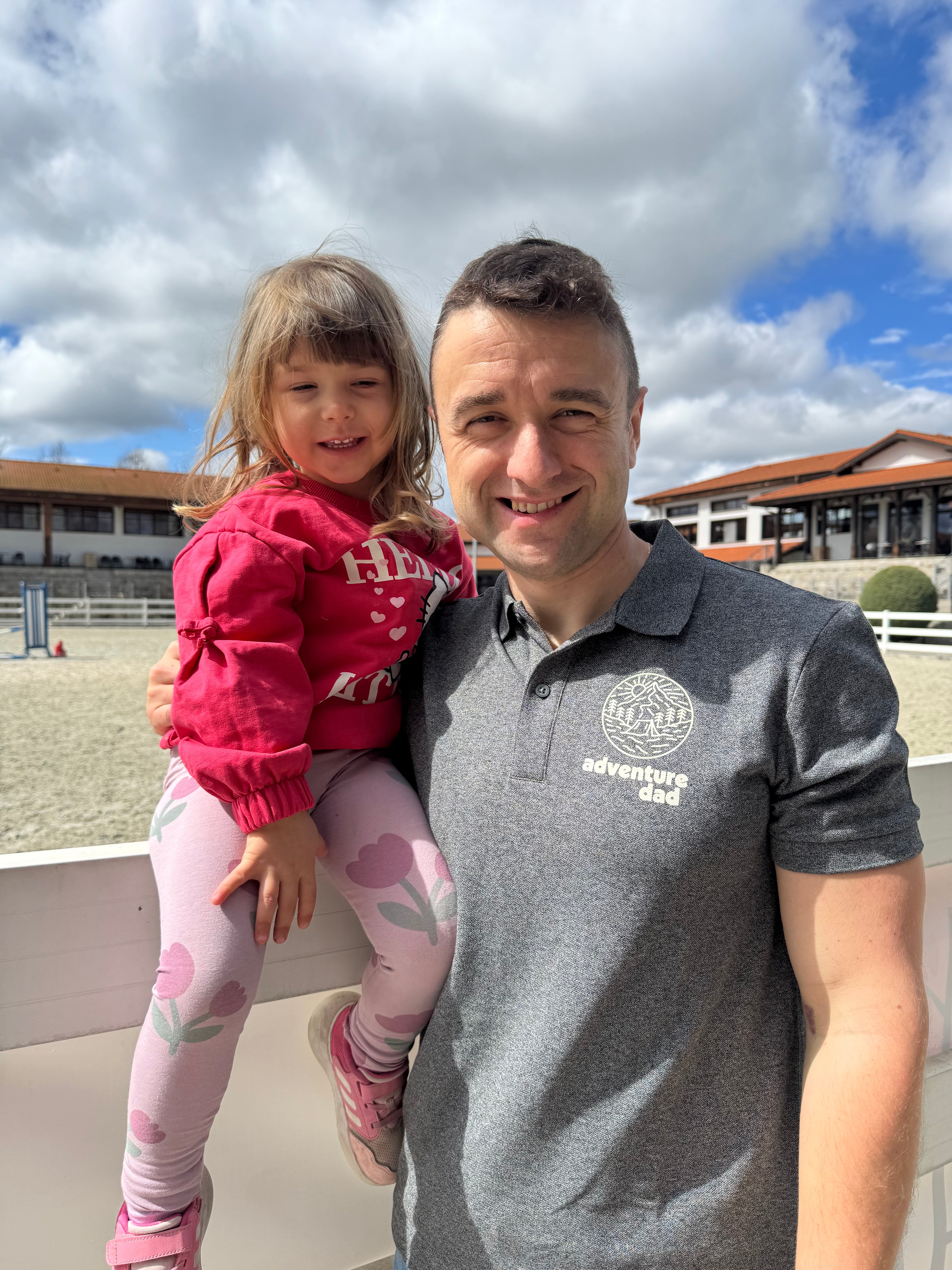 Men's polo shirt with collar ADVENTURE DAD