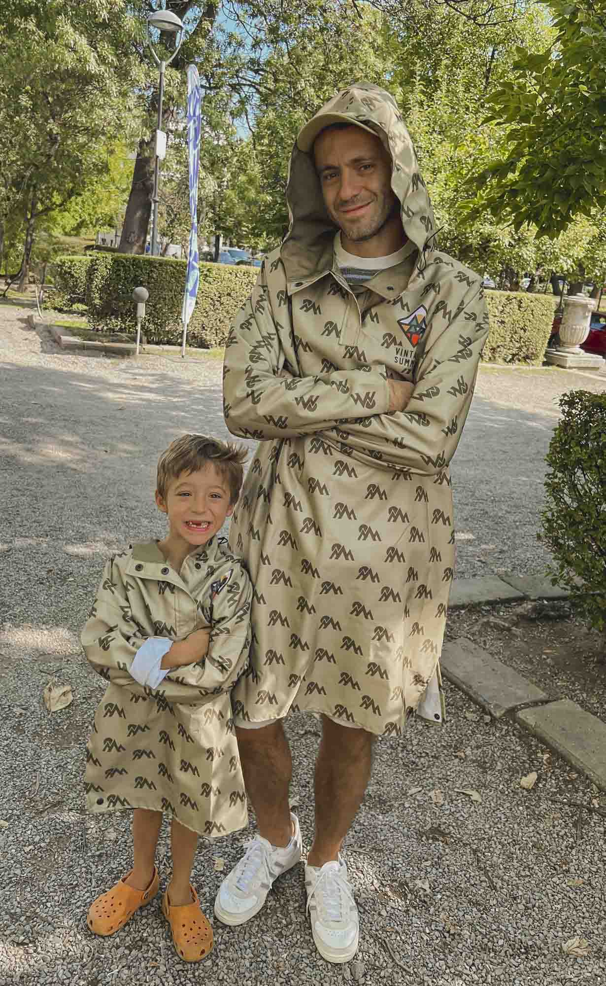 Детски каки зелен дъждобран Urban Kid