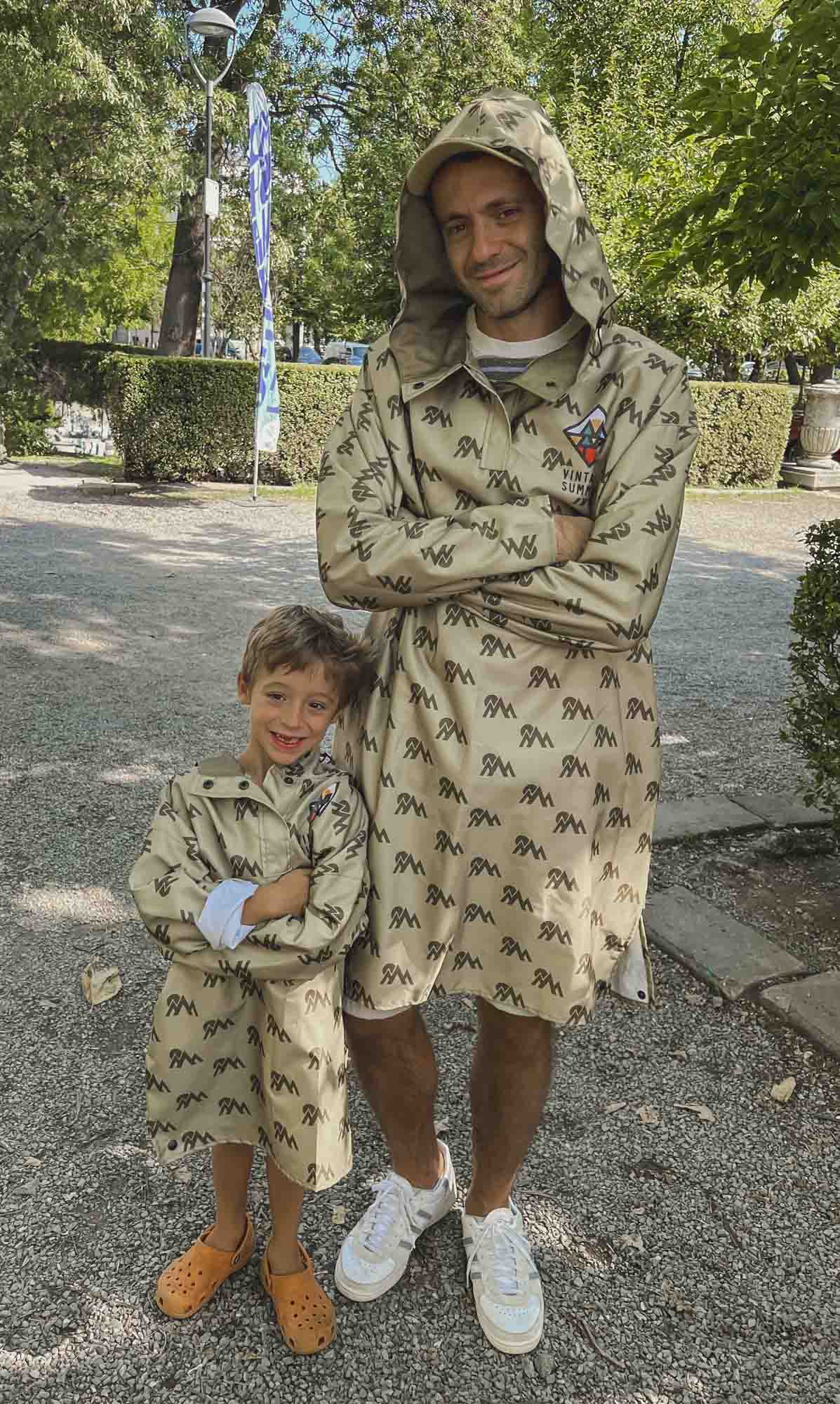 Детски каки зелен дъждобран Urban Kid