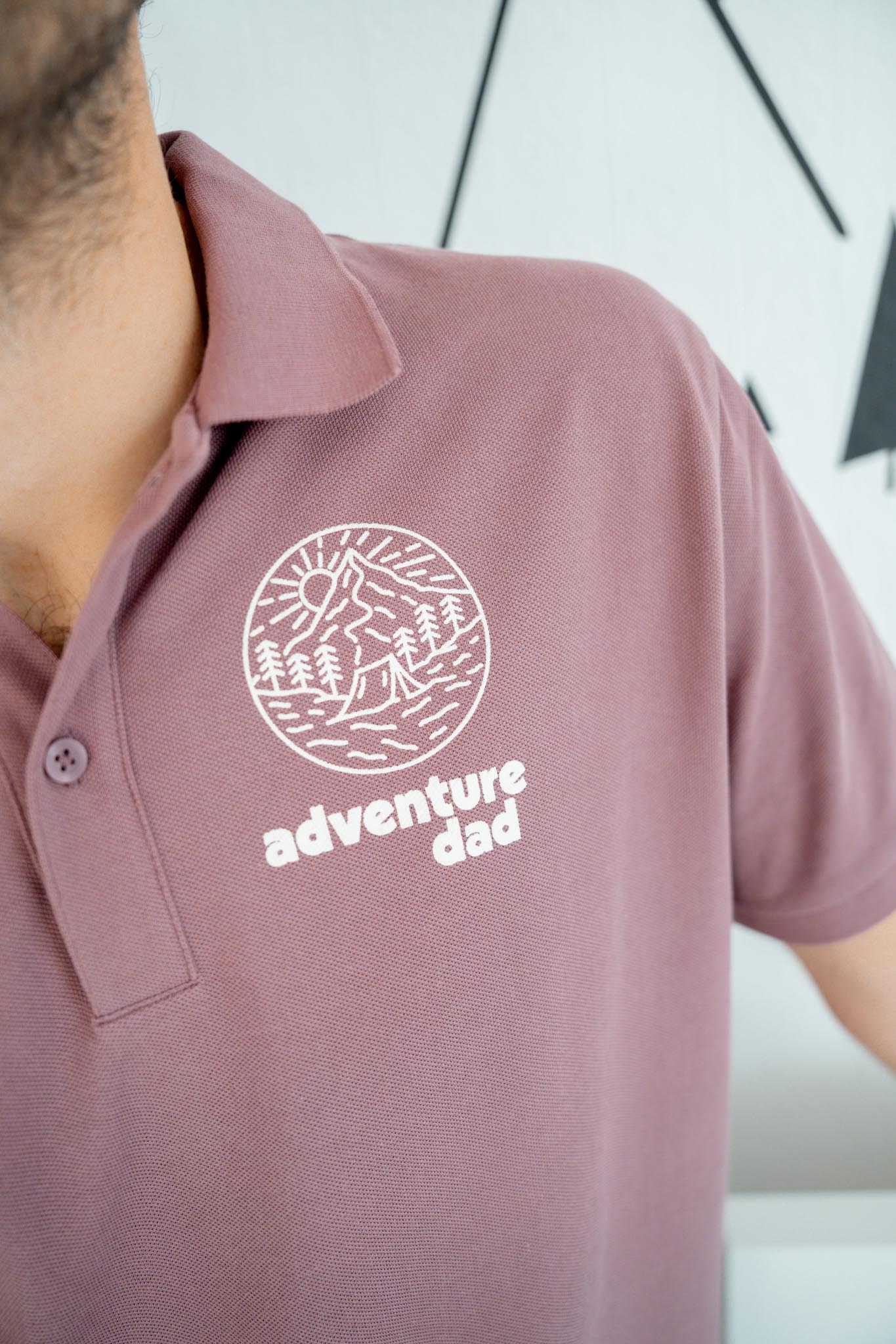 Мъжката поло тениска с яка ADVENTURE DAD