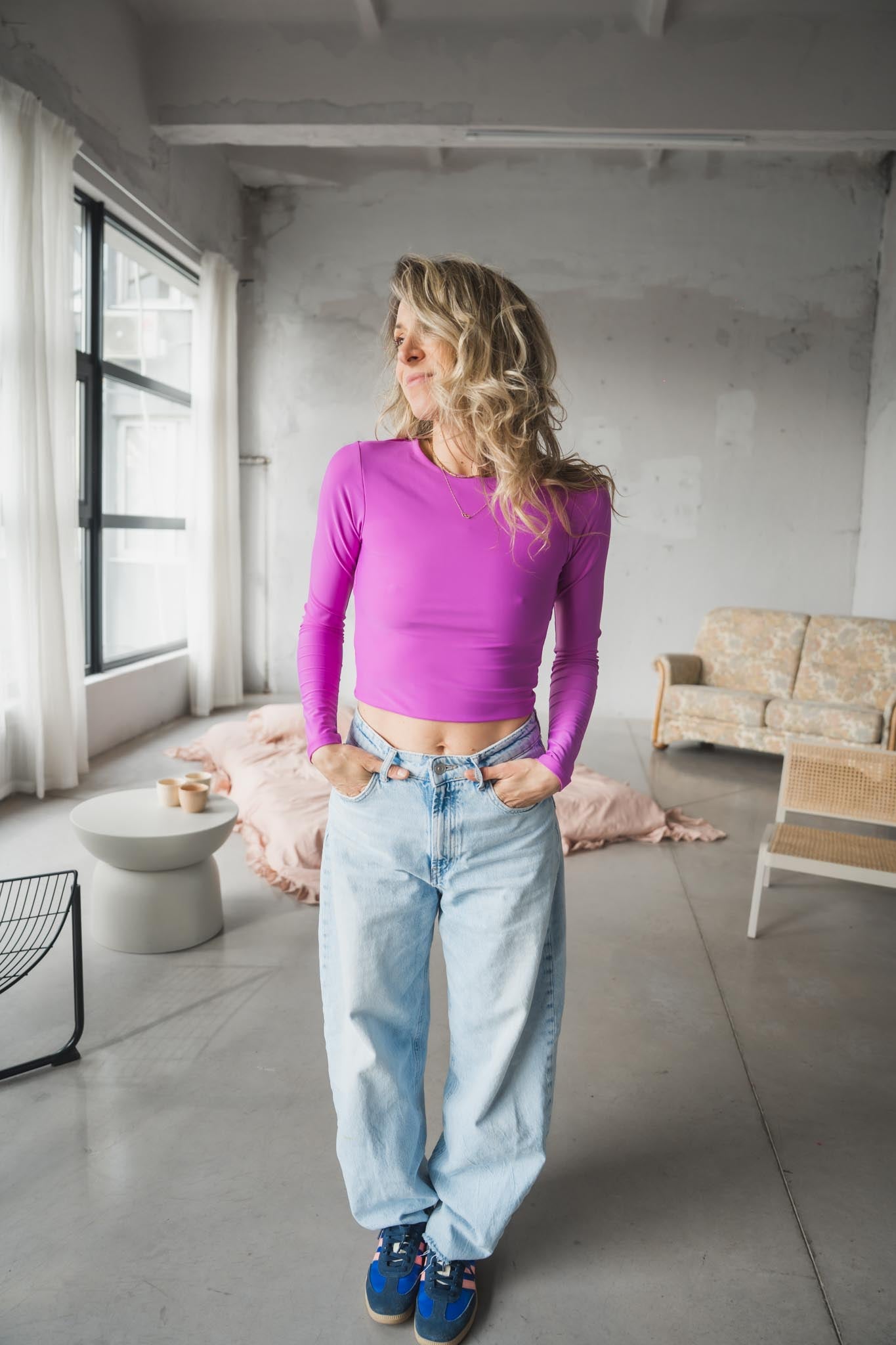 Лилава йога блуза LILAC SORBET