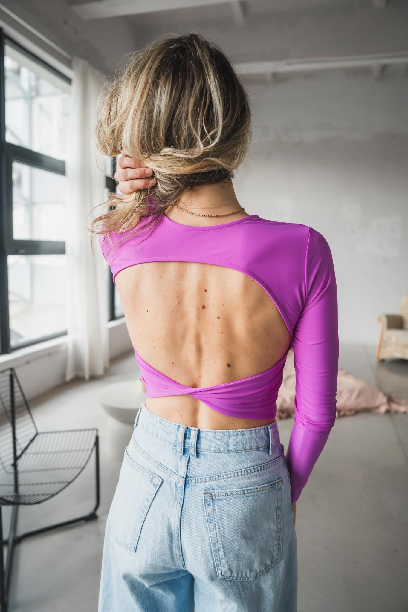 Лилава йога блуза LILAC SORBET