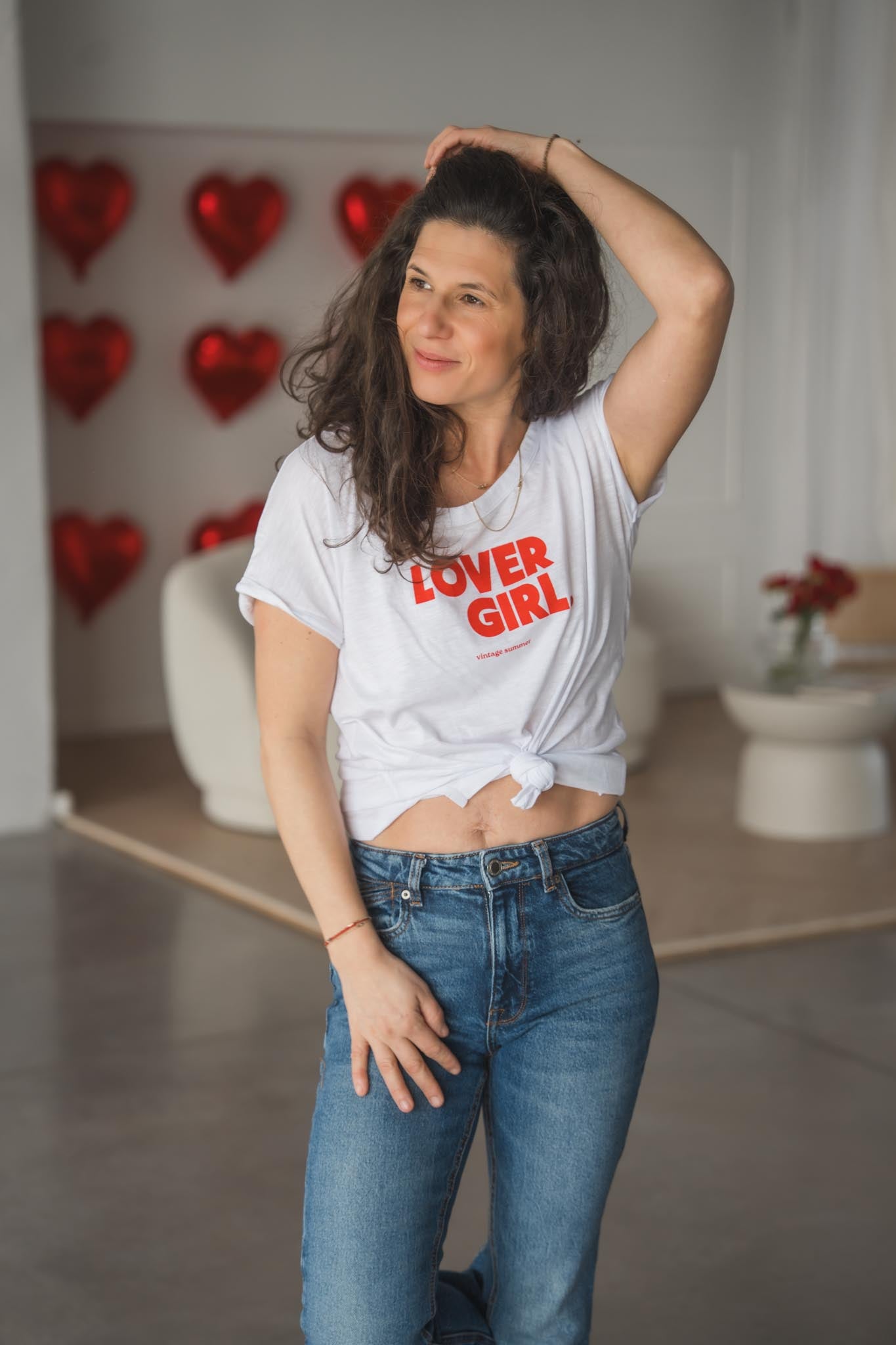 Бяла тениска Lover Girl