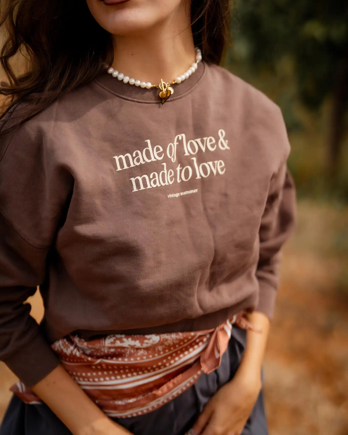Кафява Блуза Made of Love & Made to Love