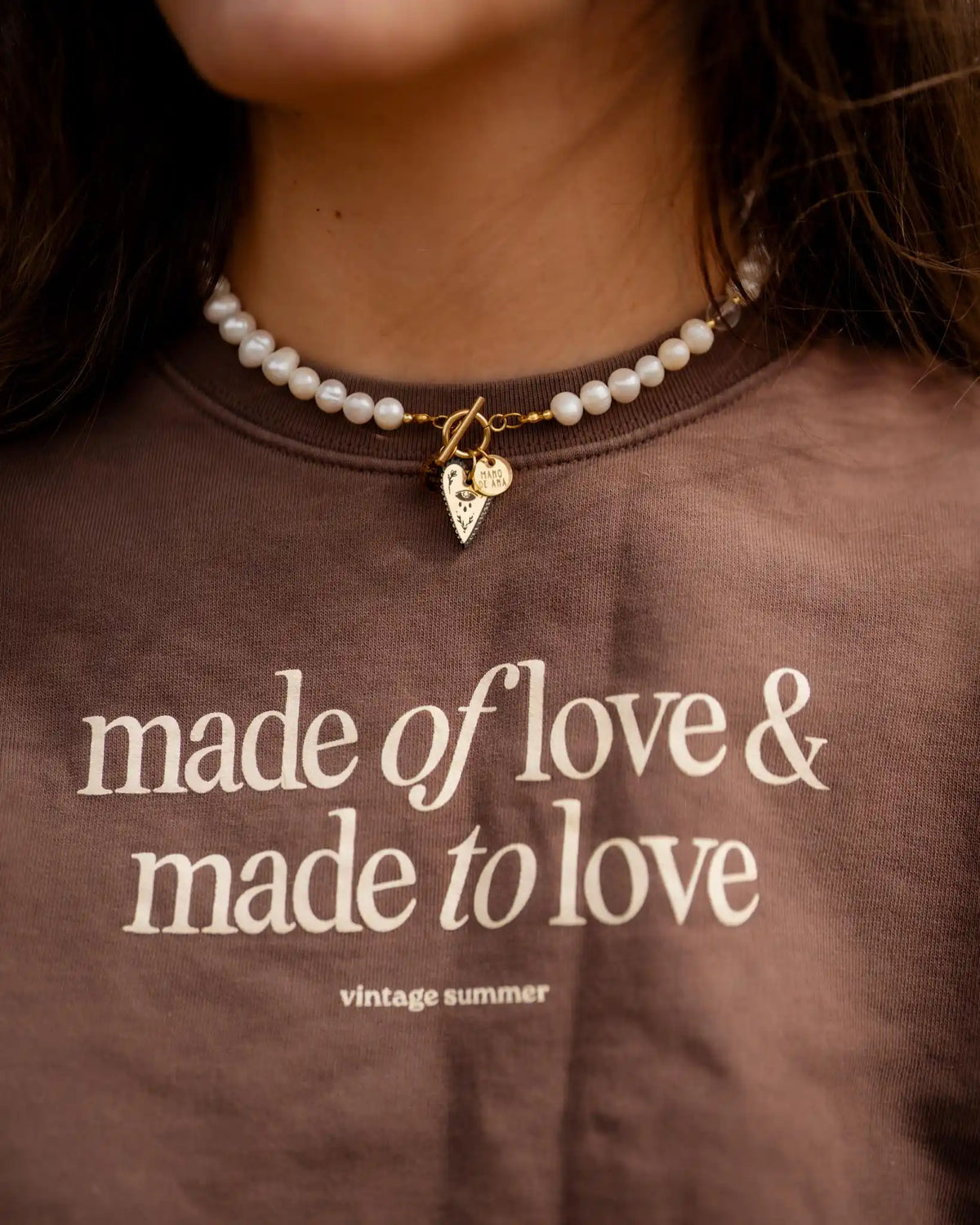 Кафява Блуза Made of Love & Made to Love
