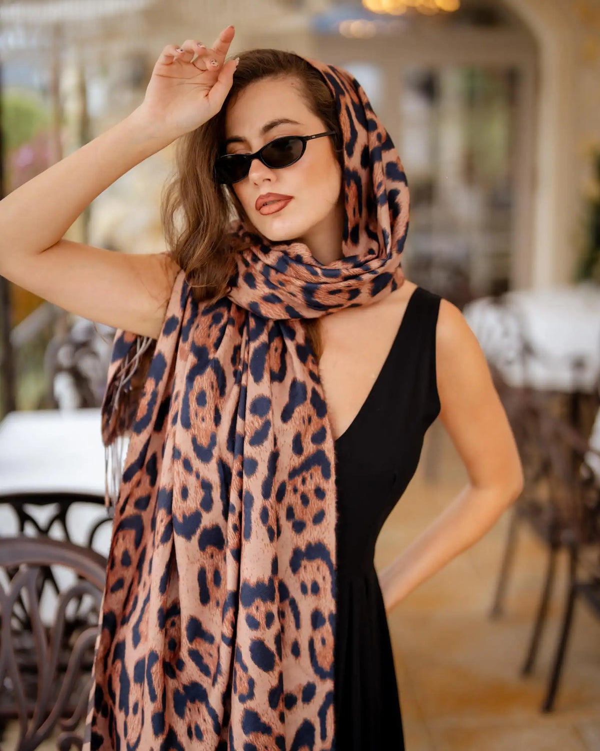 Дълга черна рокля Olivia