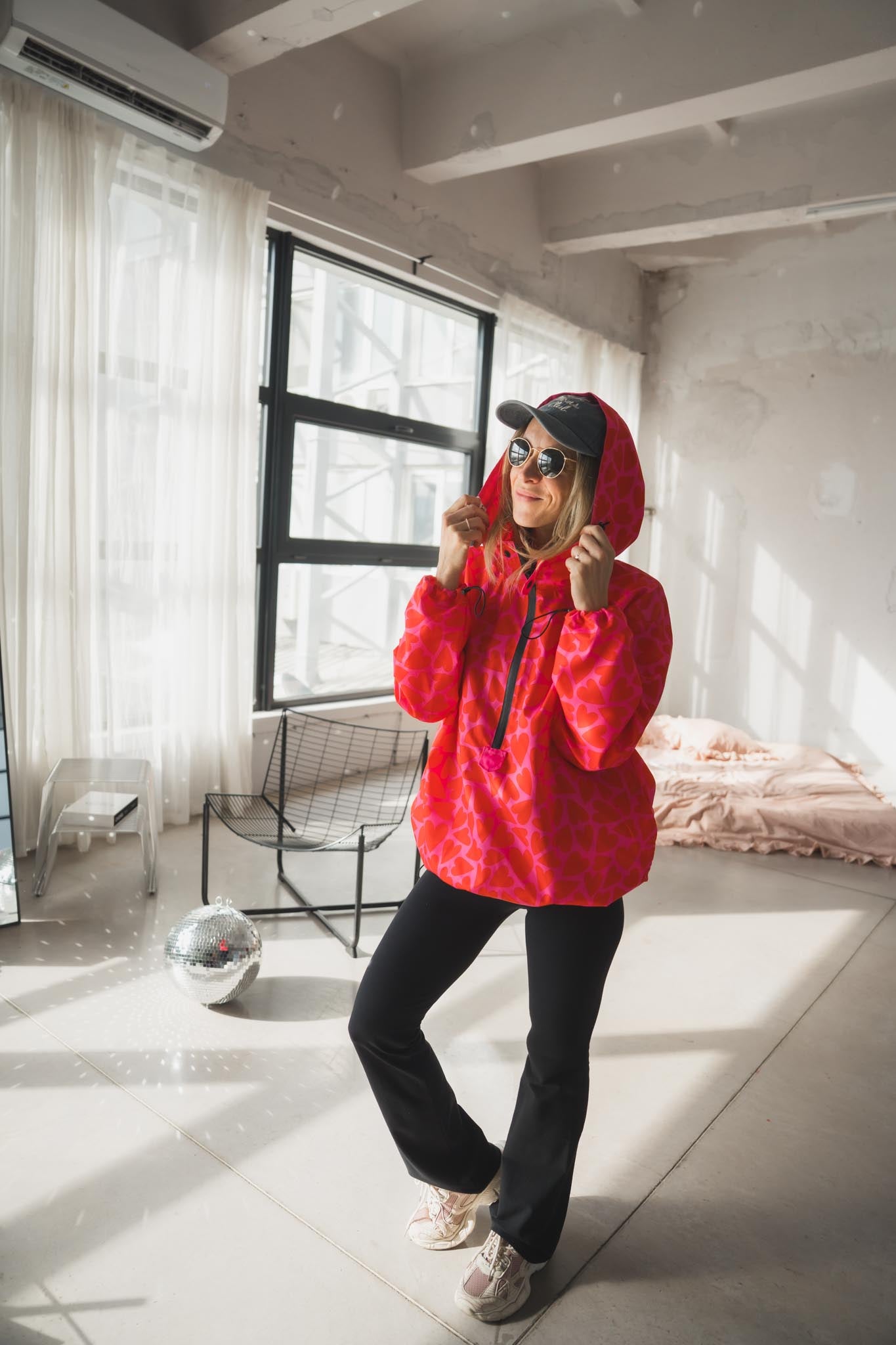 Спортно водоустойчиво яке на сърца Heart Vibes