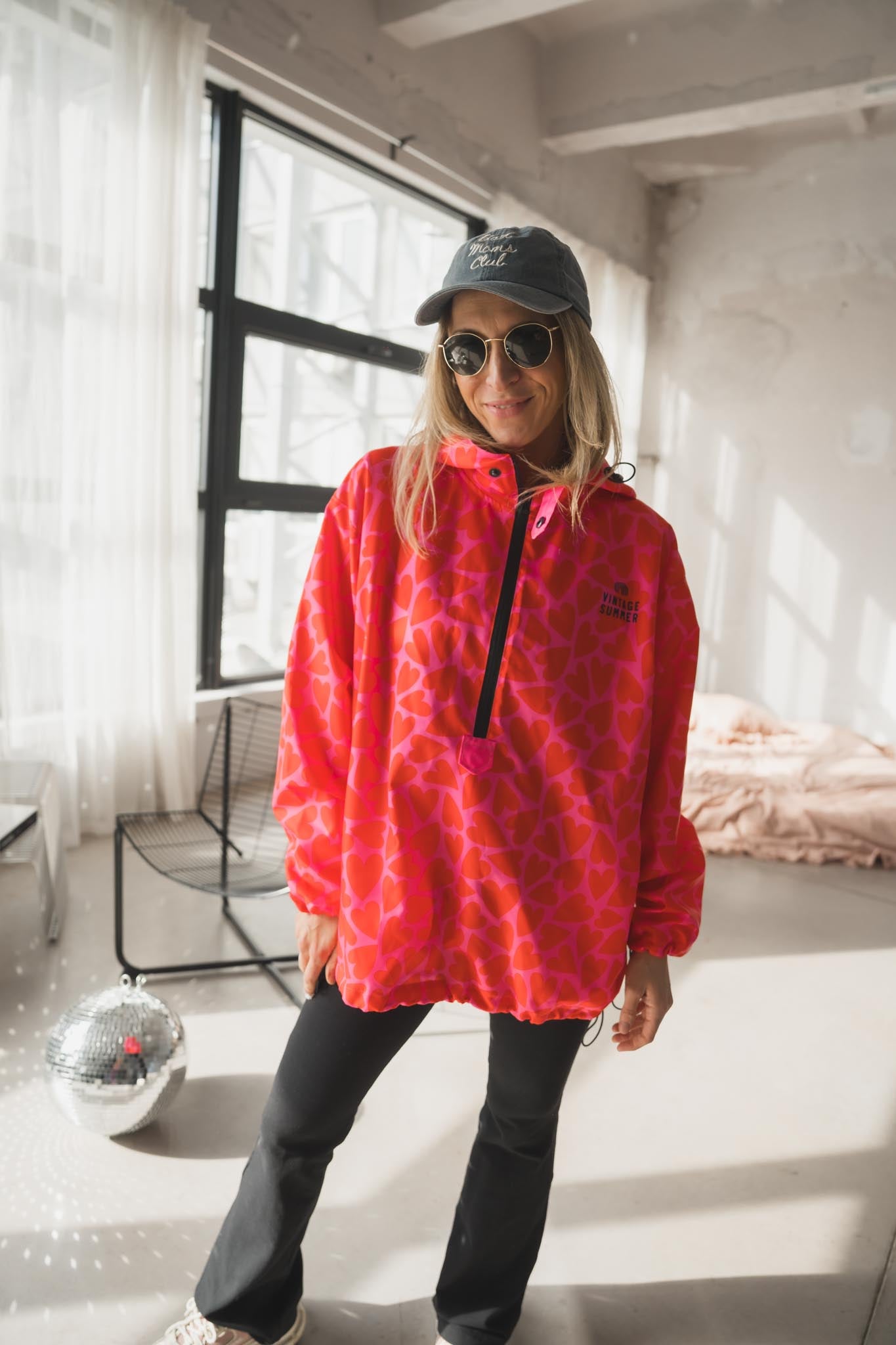 Спортно водоустойчиво яке на сърца Heart Vibes