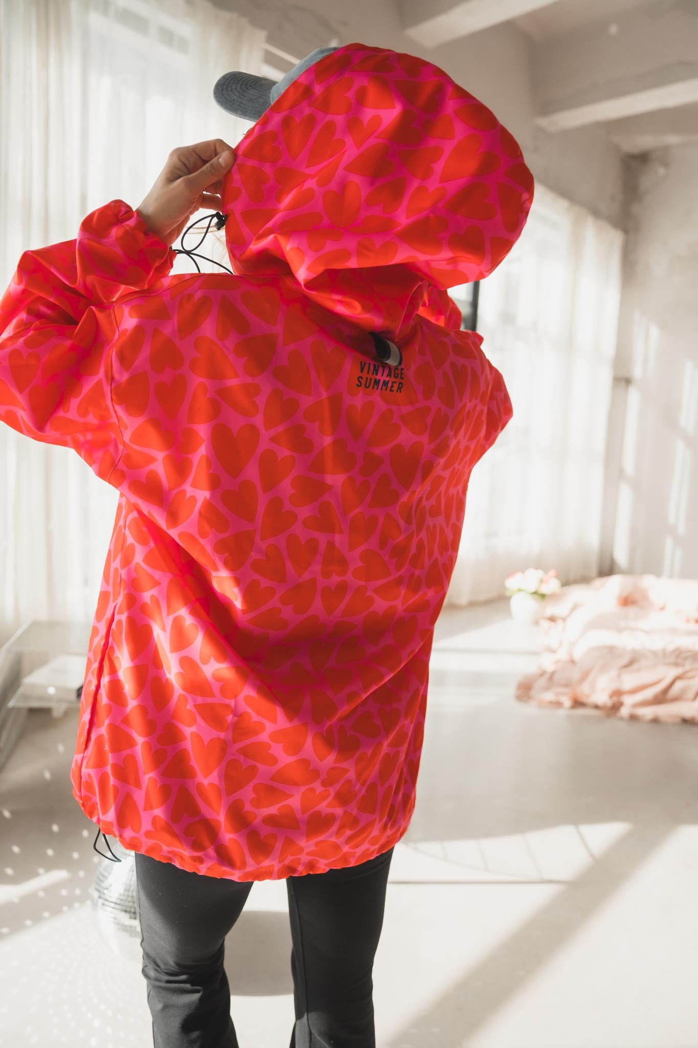 Спортно водоустойчиво яке на сърца Heart Vibes