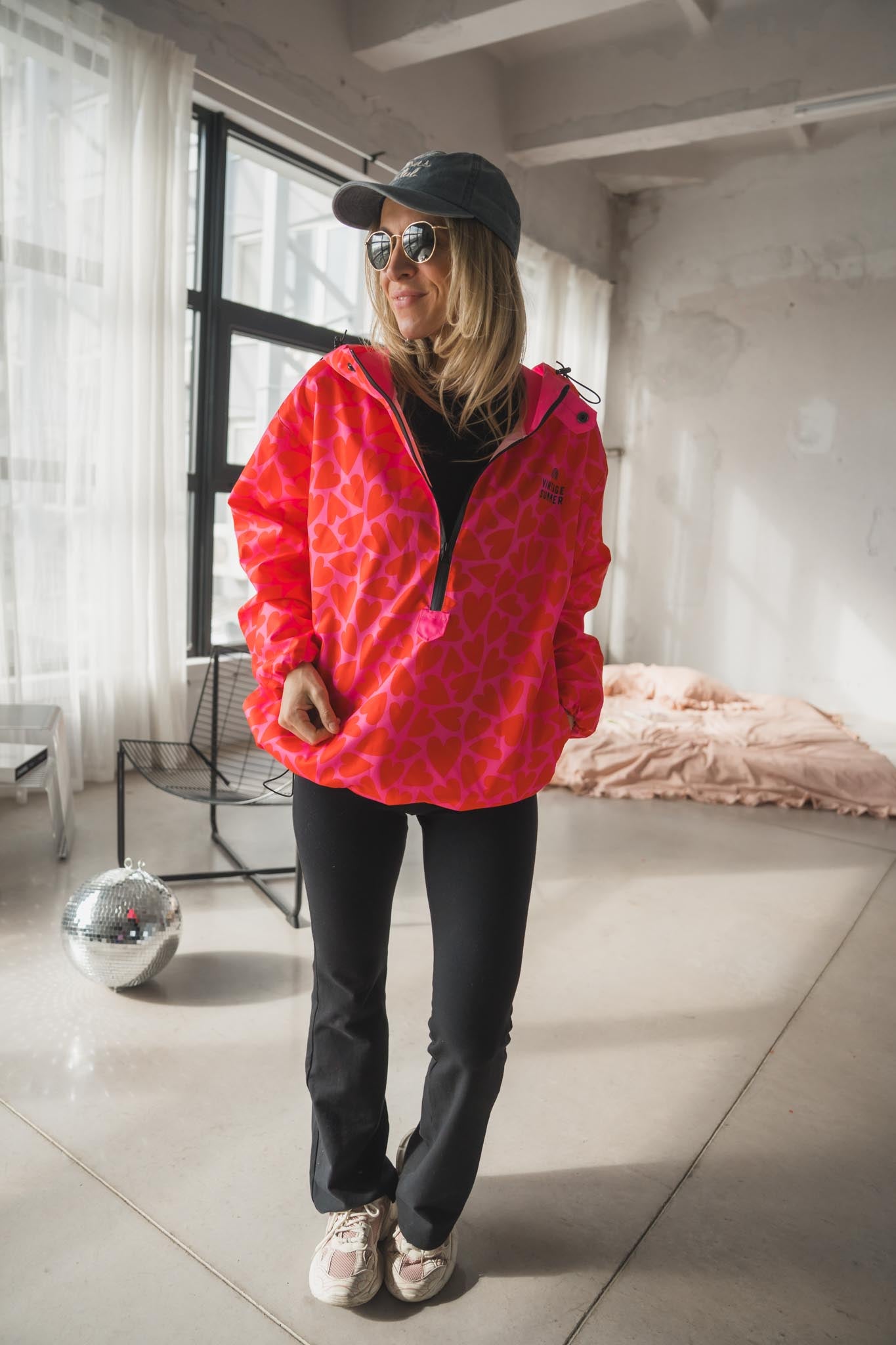 Спортно водоустойчиво яке на сърца Heart Vibes