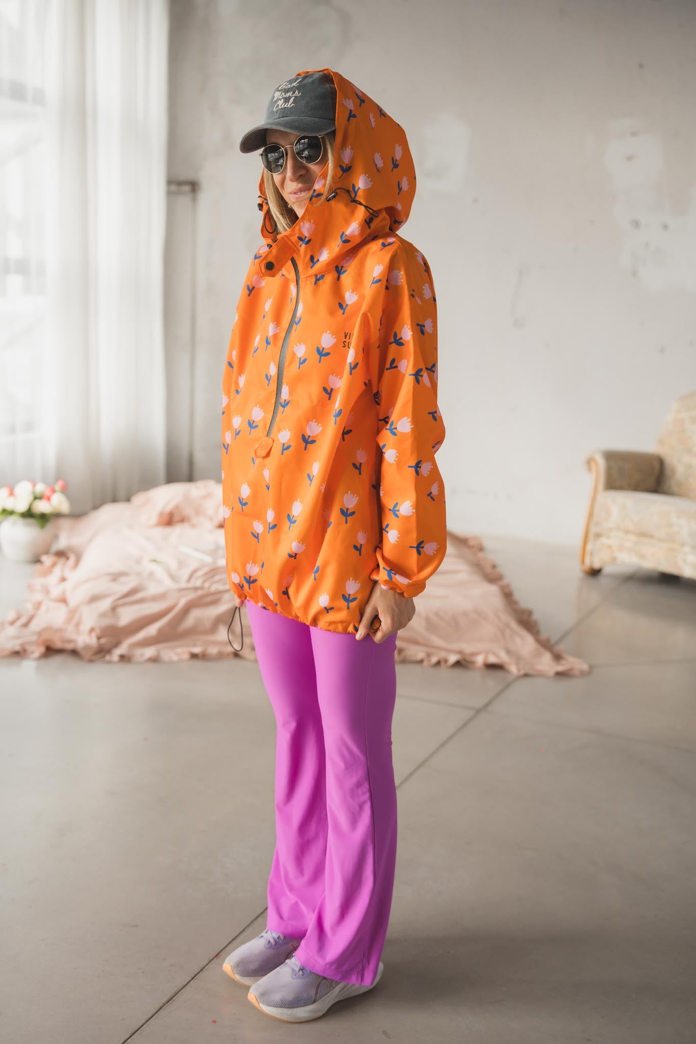 Оранжево яке “Tulip Bloom” с качулка