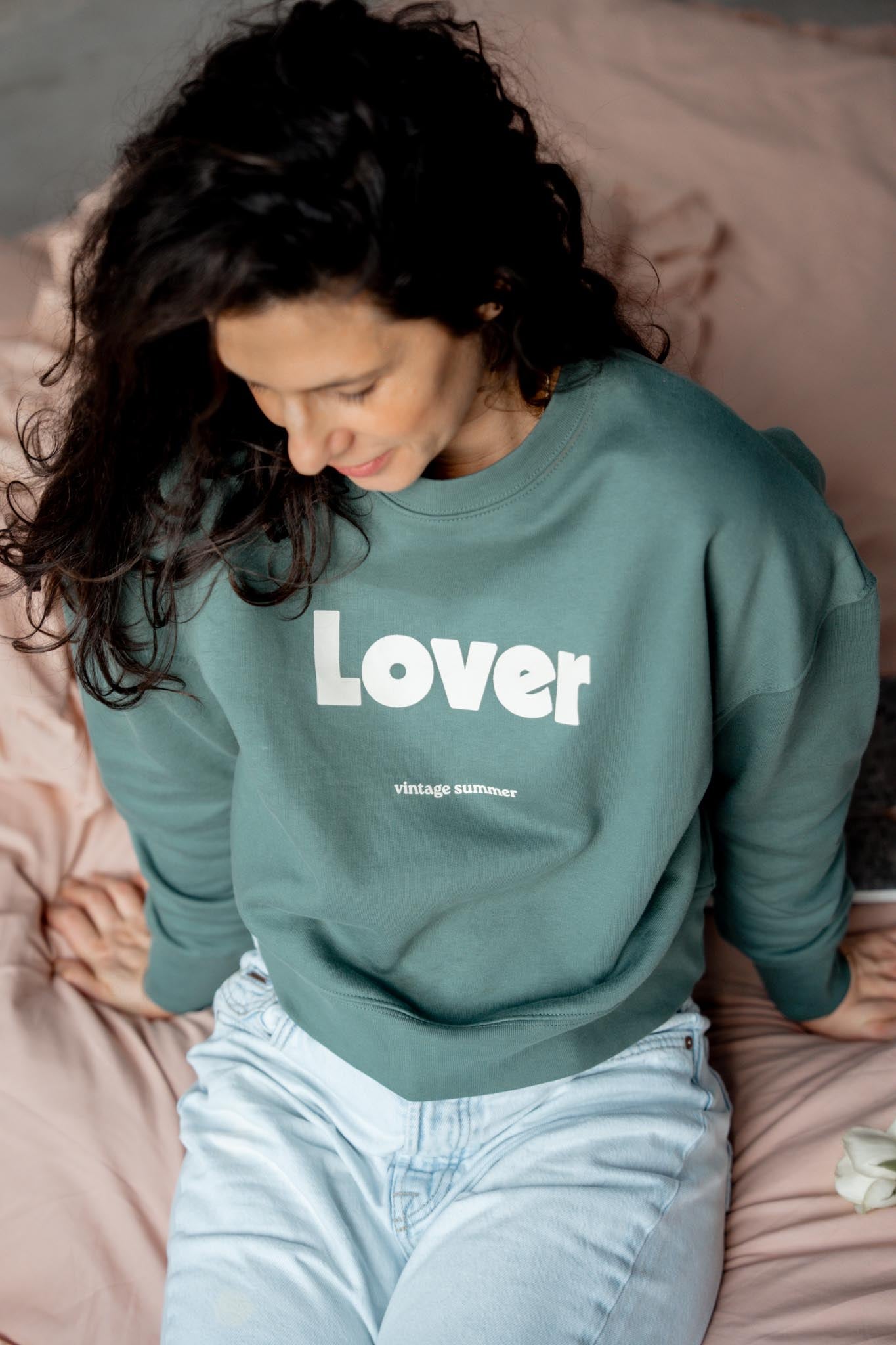 Зелена блуза LOVER