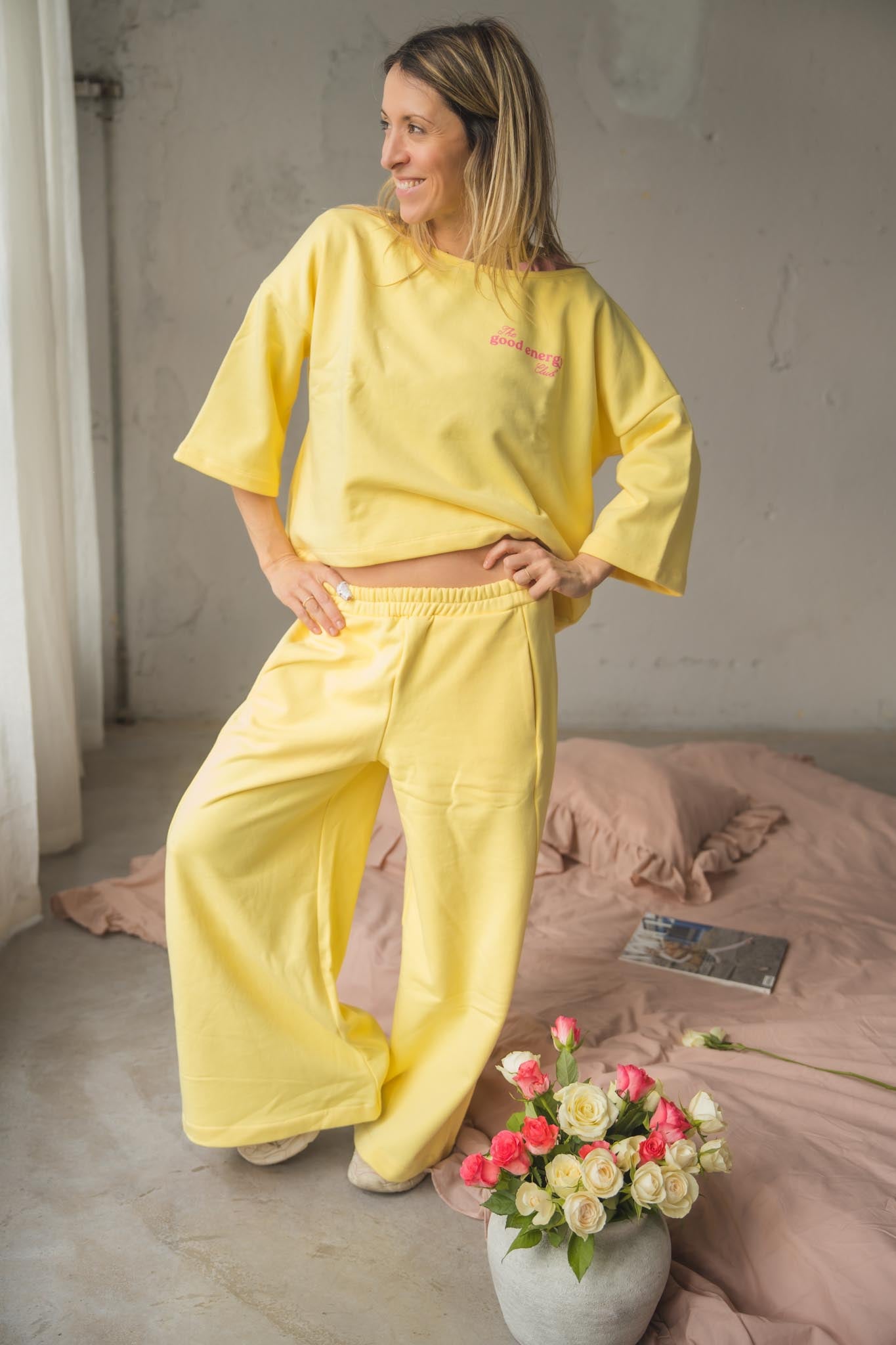 Жълтa блуза GOOD ENERGY