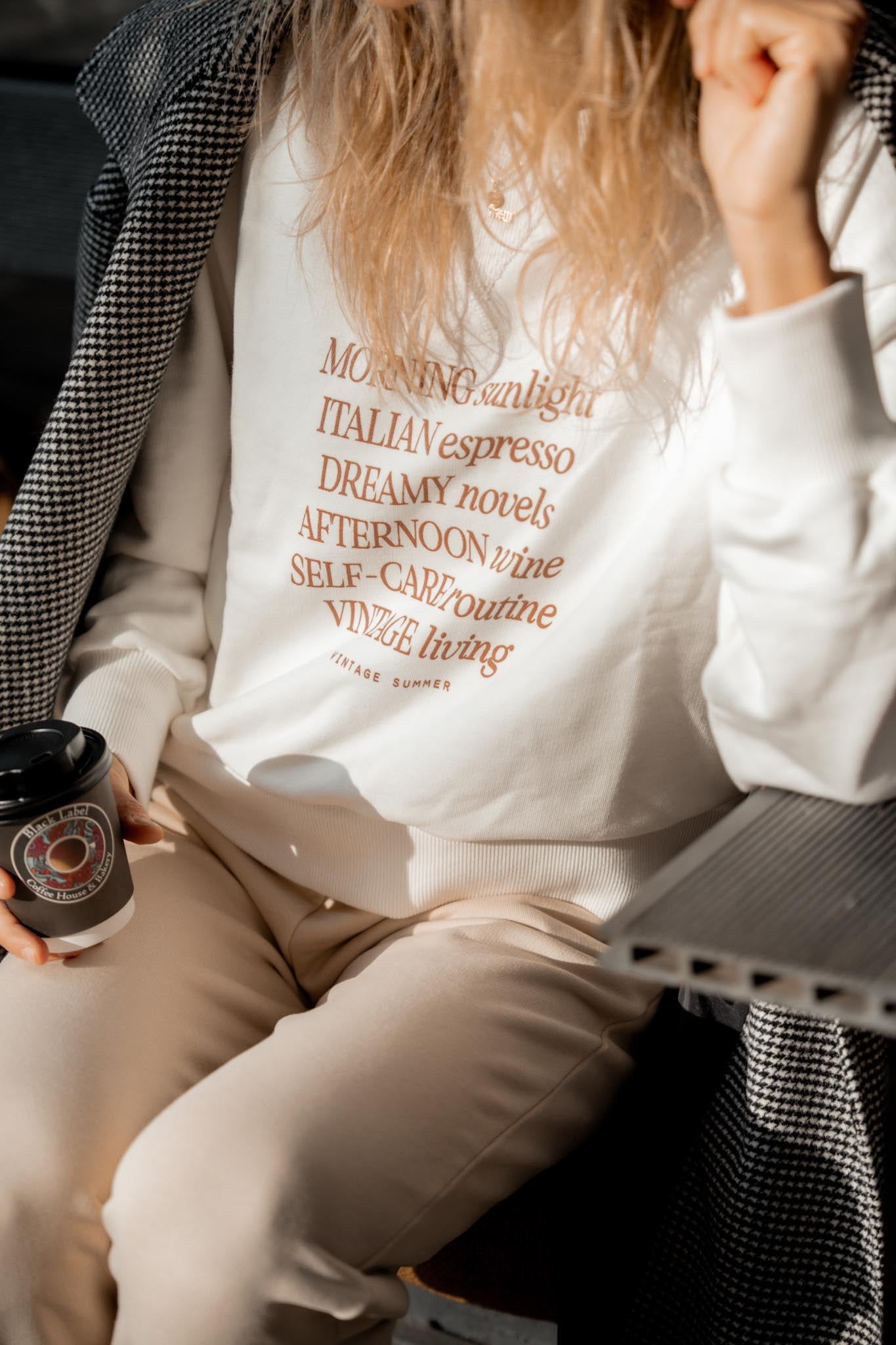 Бяла Блуза SELF CARE