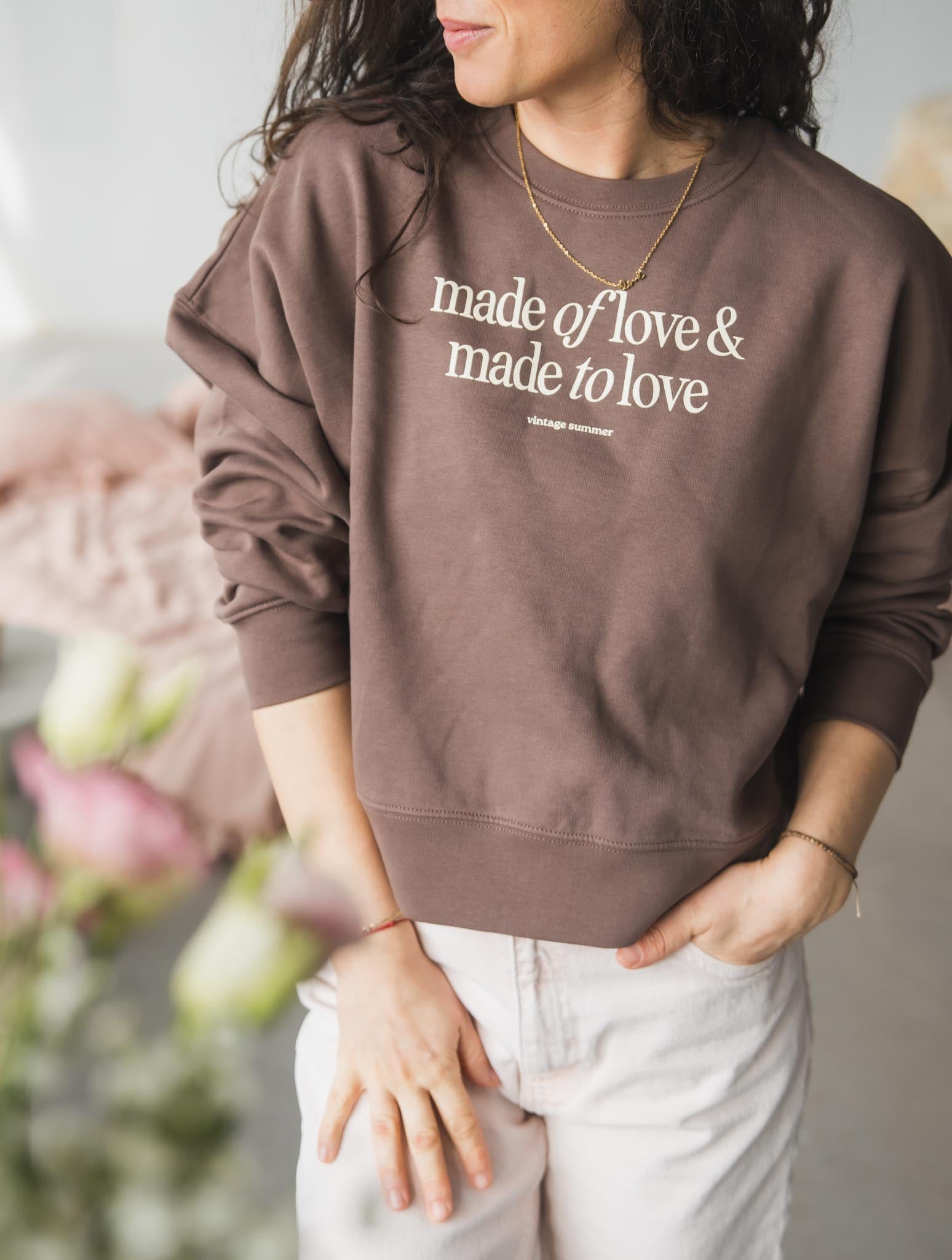 Кафява Блуза Made of Love & Made to Love