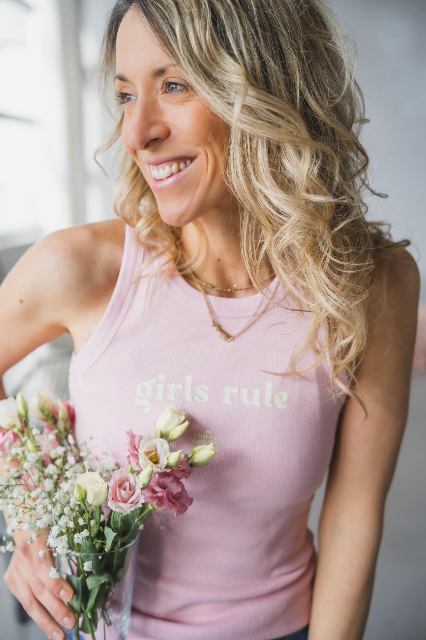 Розов рипсен потник GIRLS RULE