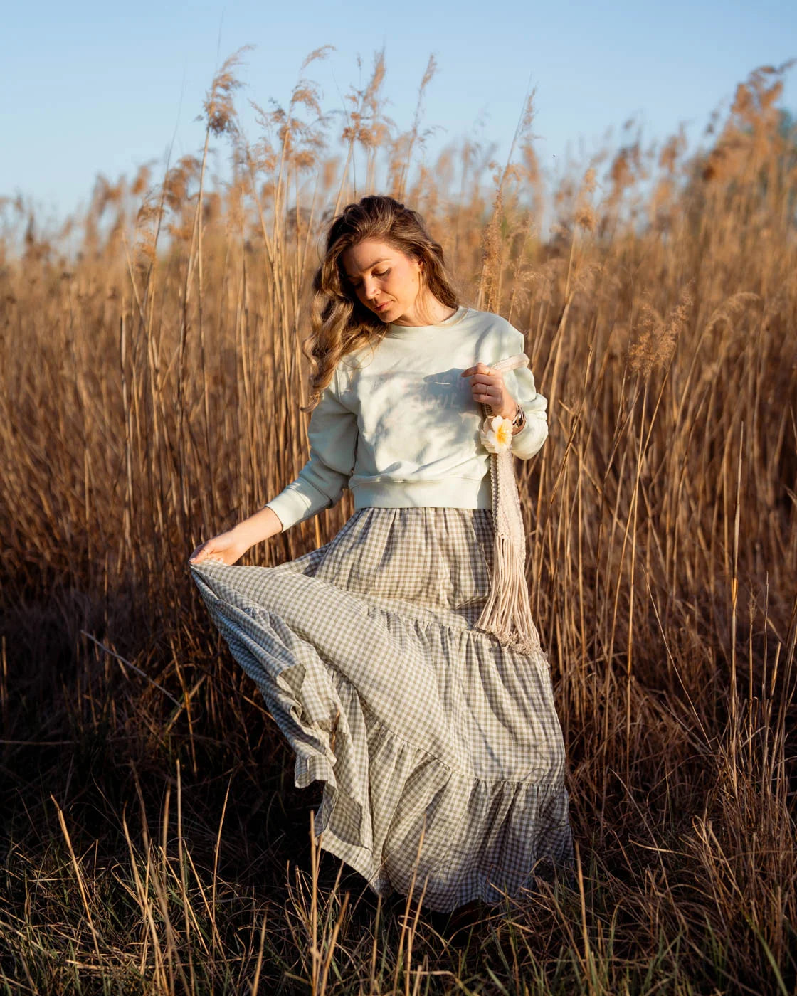 Ментова блуза Beach Soul